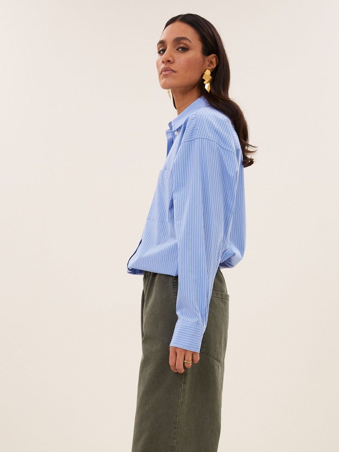 BY-BAR - BLOUSE - Blauw