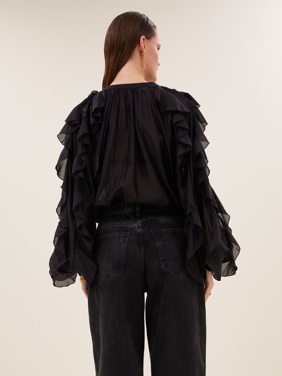 BY-BAR - BLOUSE - Zwart