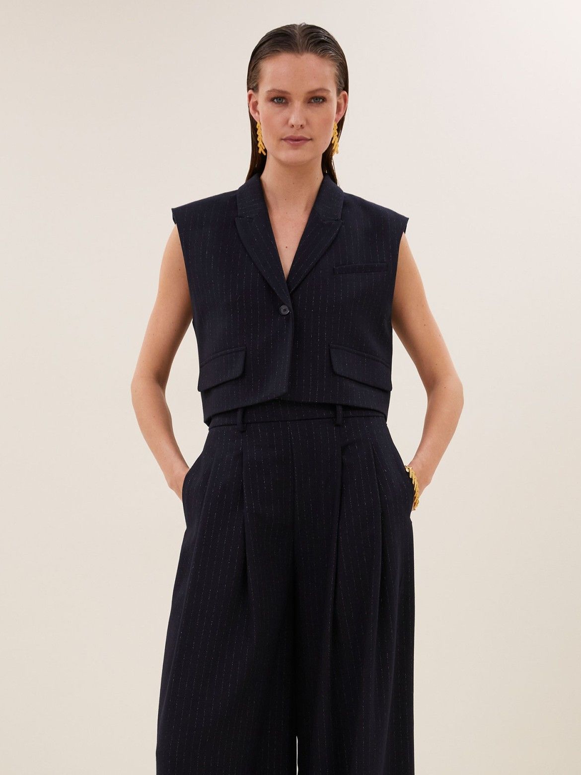 BY-BAR - GILET - Blauw