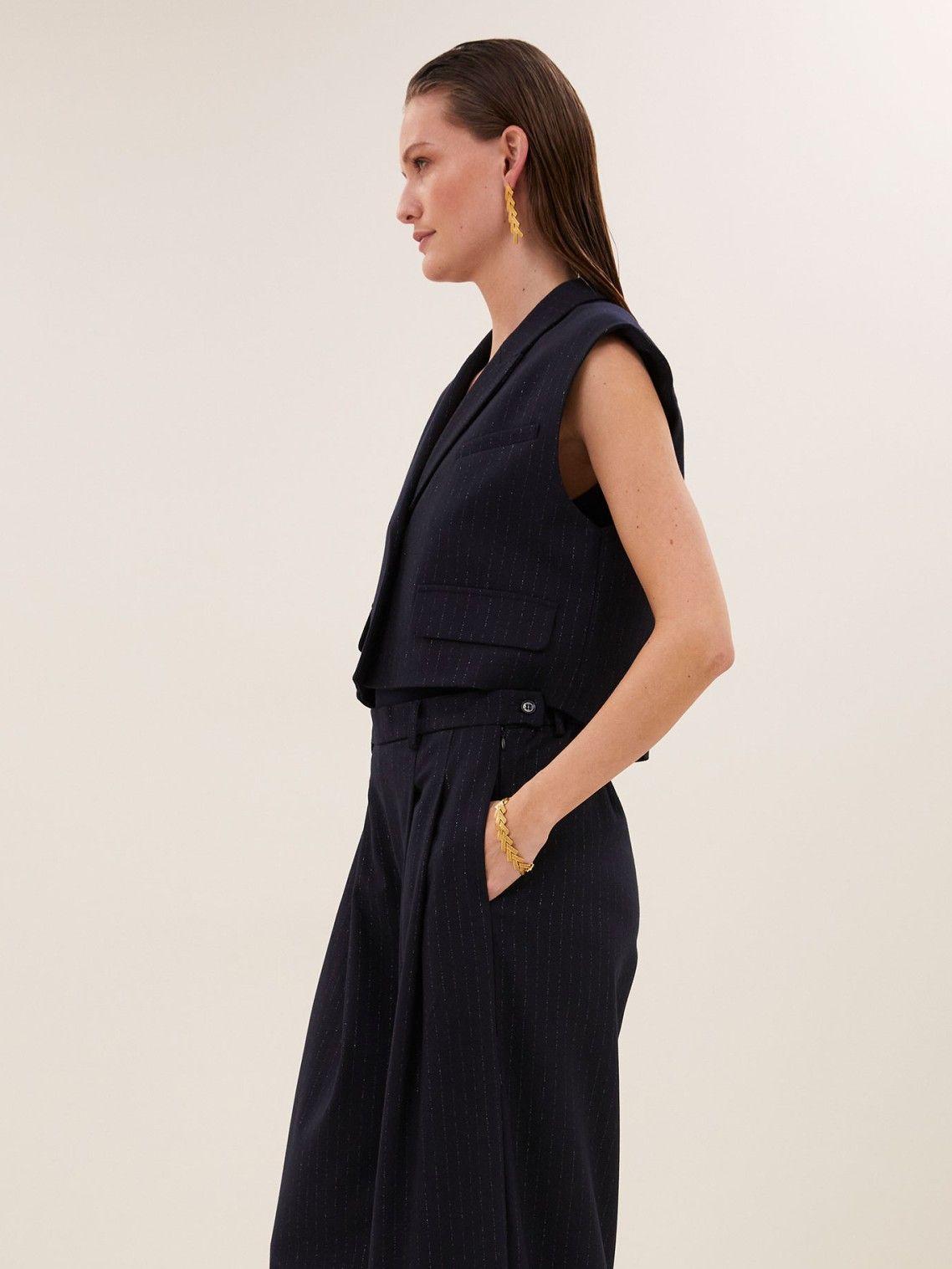 BY-BAR - GILET - Blauw