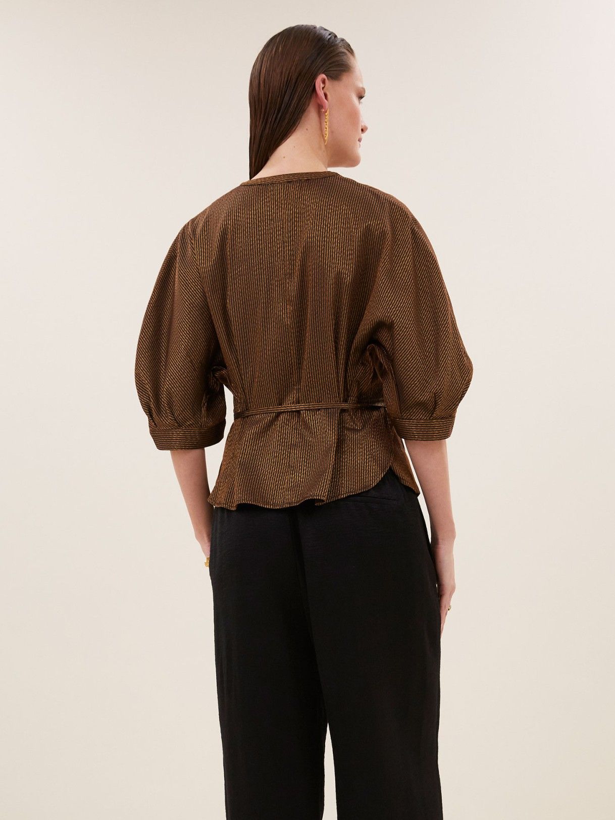 BY-BAR - BLOUSE - goud