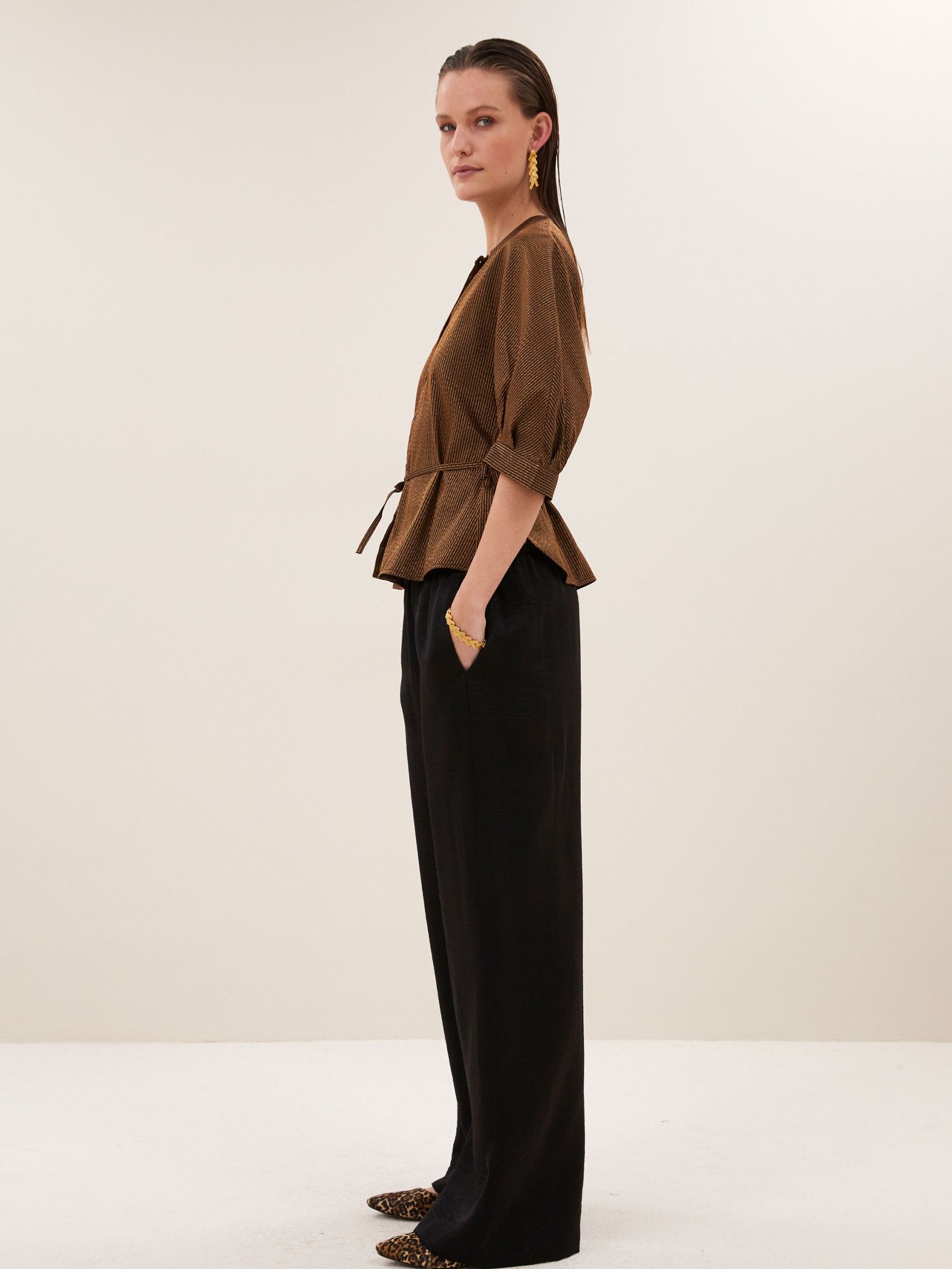 BY-BAR - BLOUSE - goud
