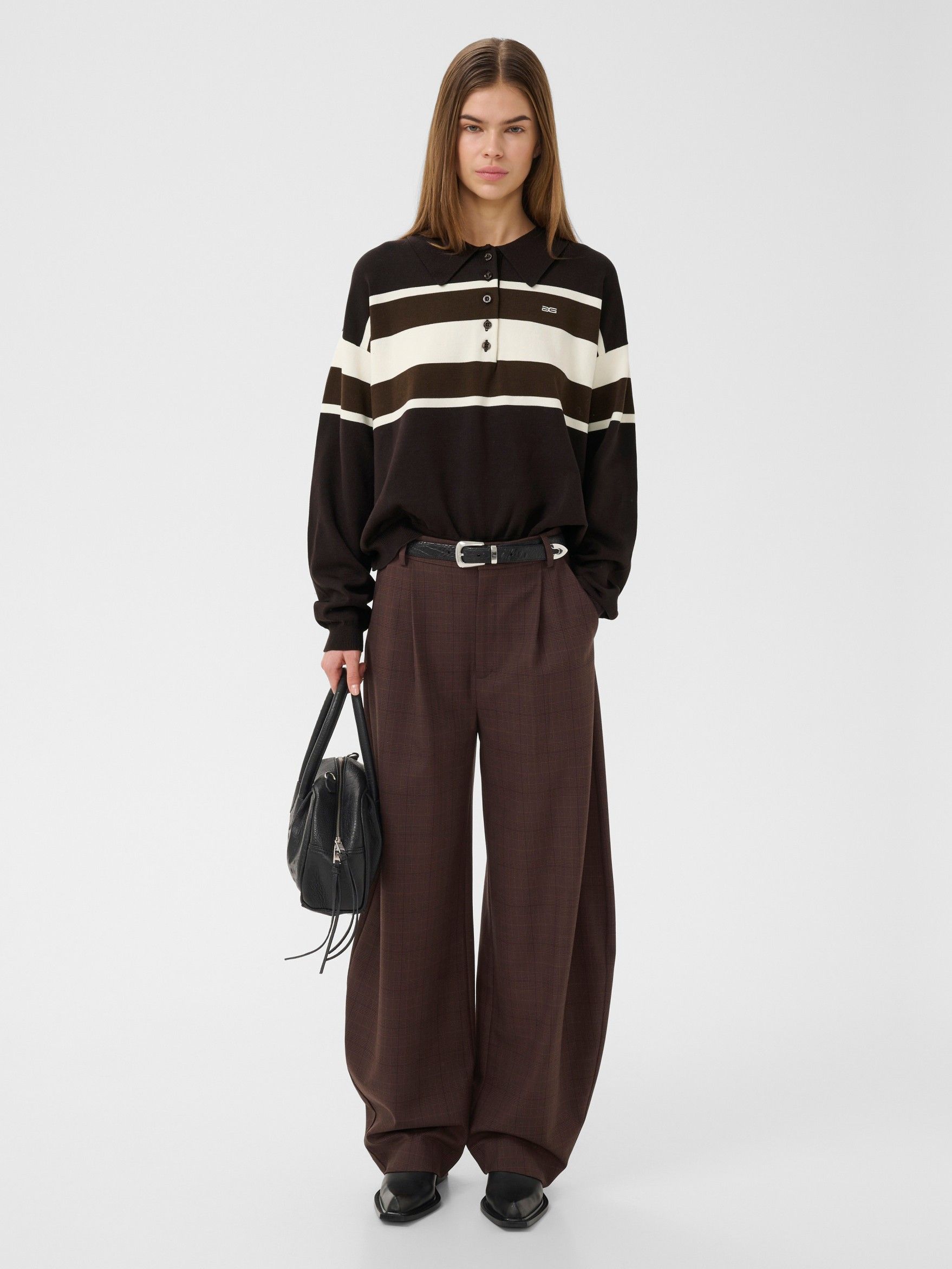 GESTUZ - BROEK - Bruin