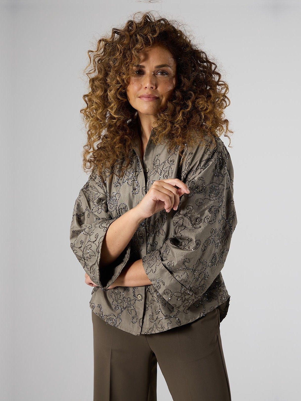 LABEL DOT - BLOUSE - Bruin