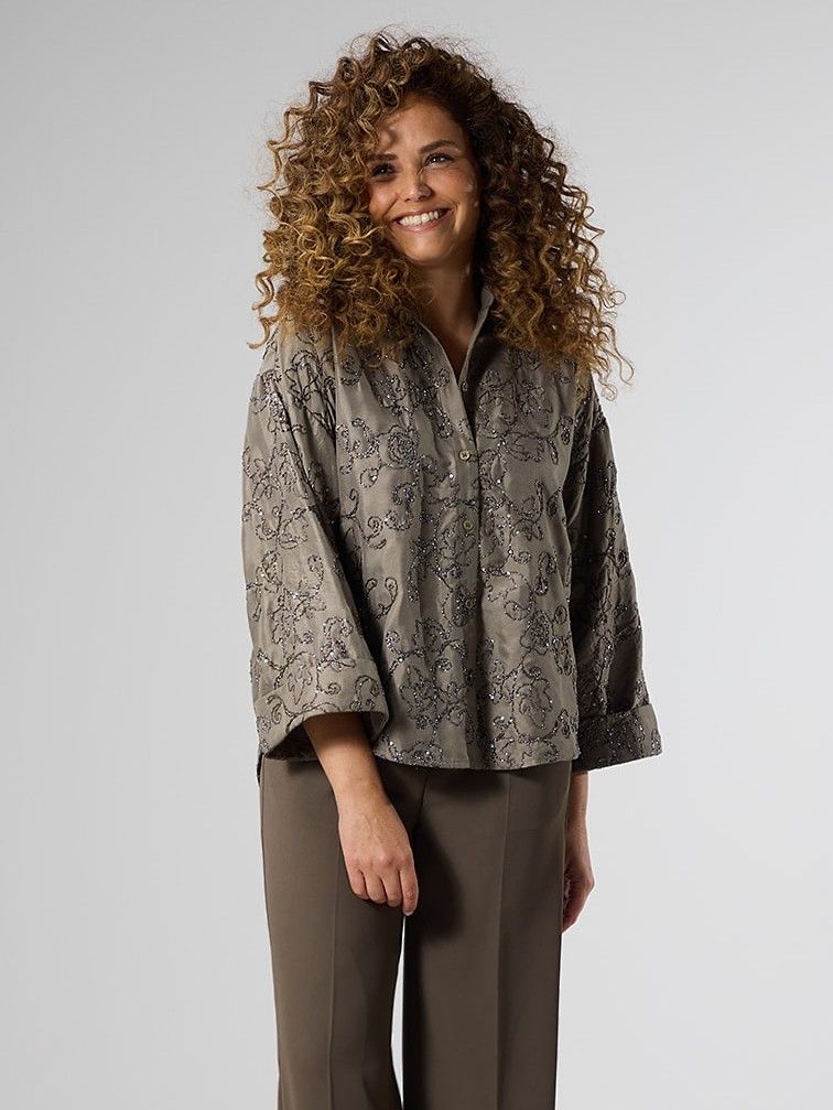LABEL DOT - BLOUSE - Bruin