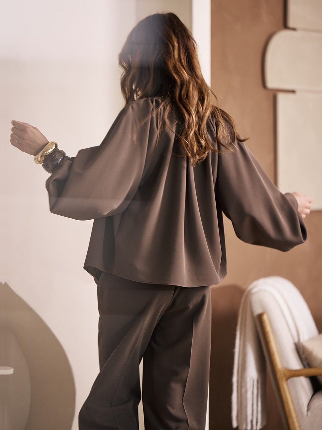 LABEL DOT - BLOUSE - Bruin