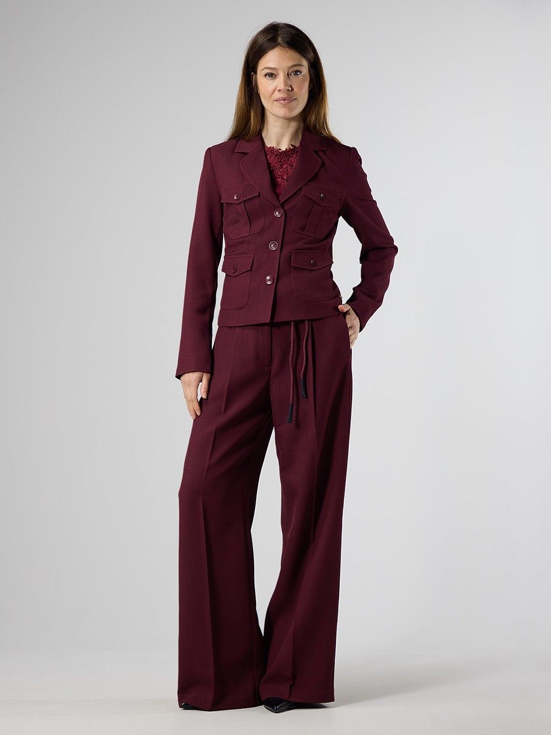 LABEL DOT - BROEK - Rood