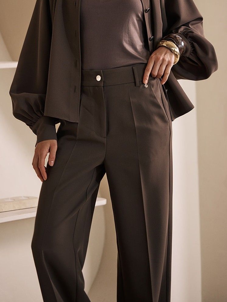 LABEL DOT - BROEK - Bruin