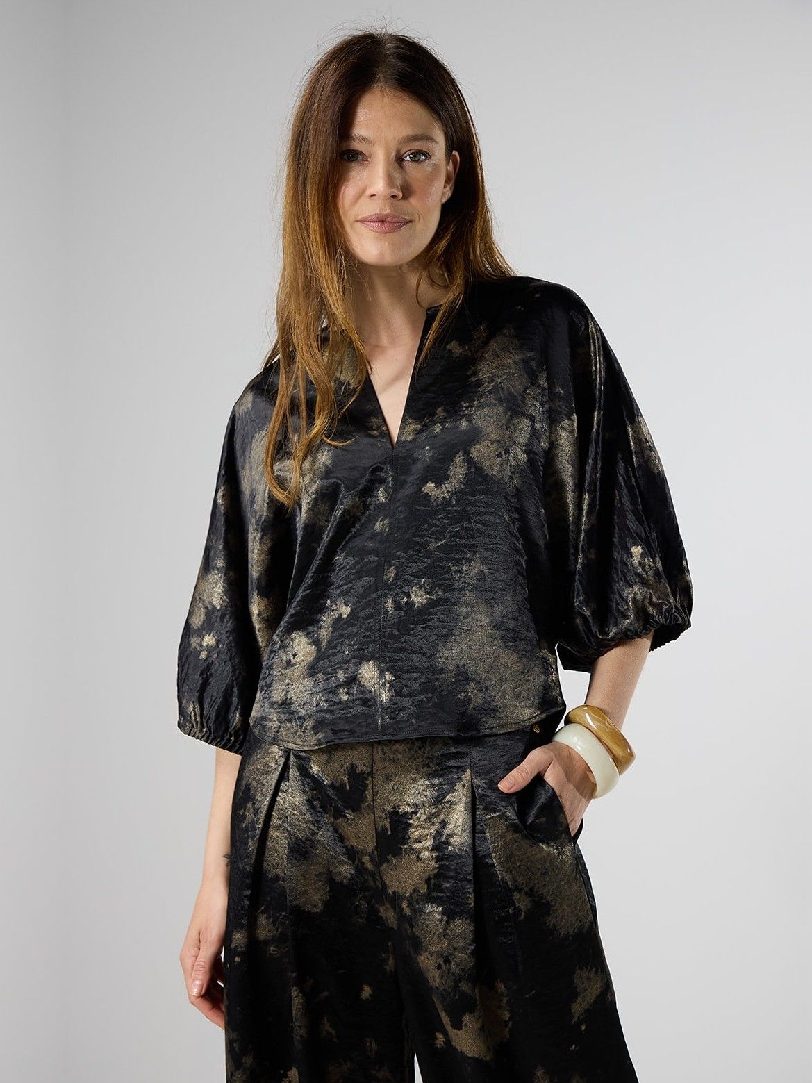 LABEL DOT - BLOUSE - Zwart