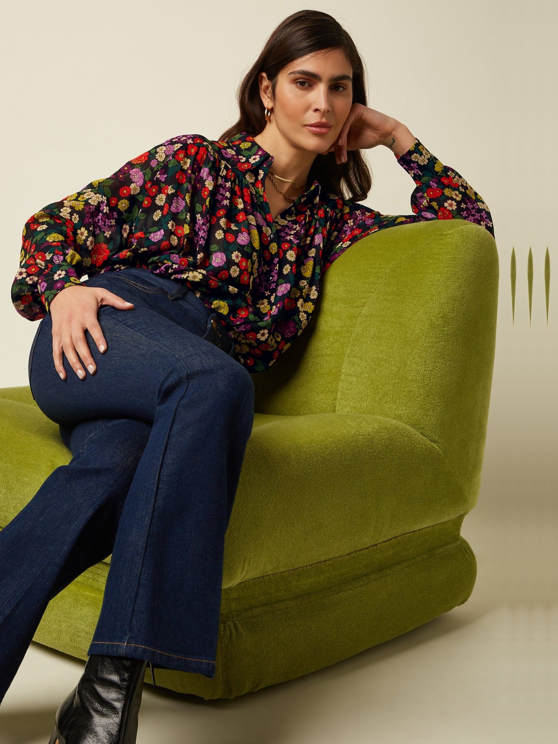 KING LOUIE - BLOUSE - Zwart