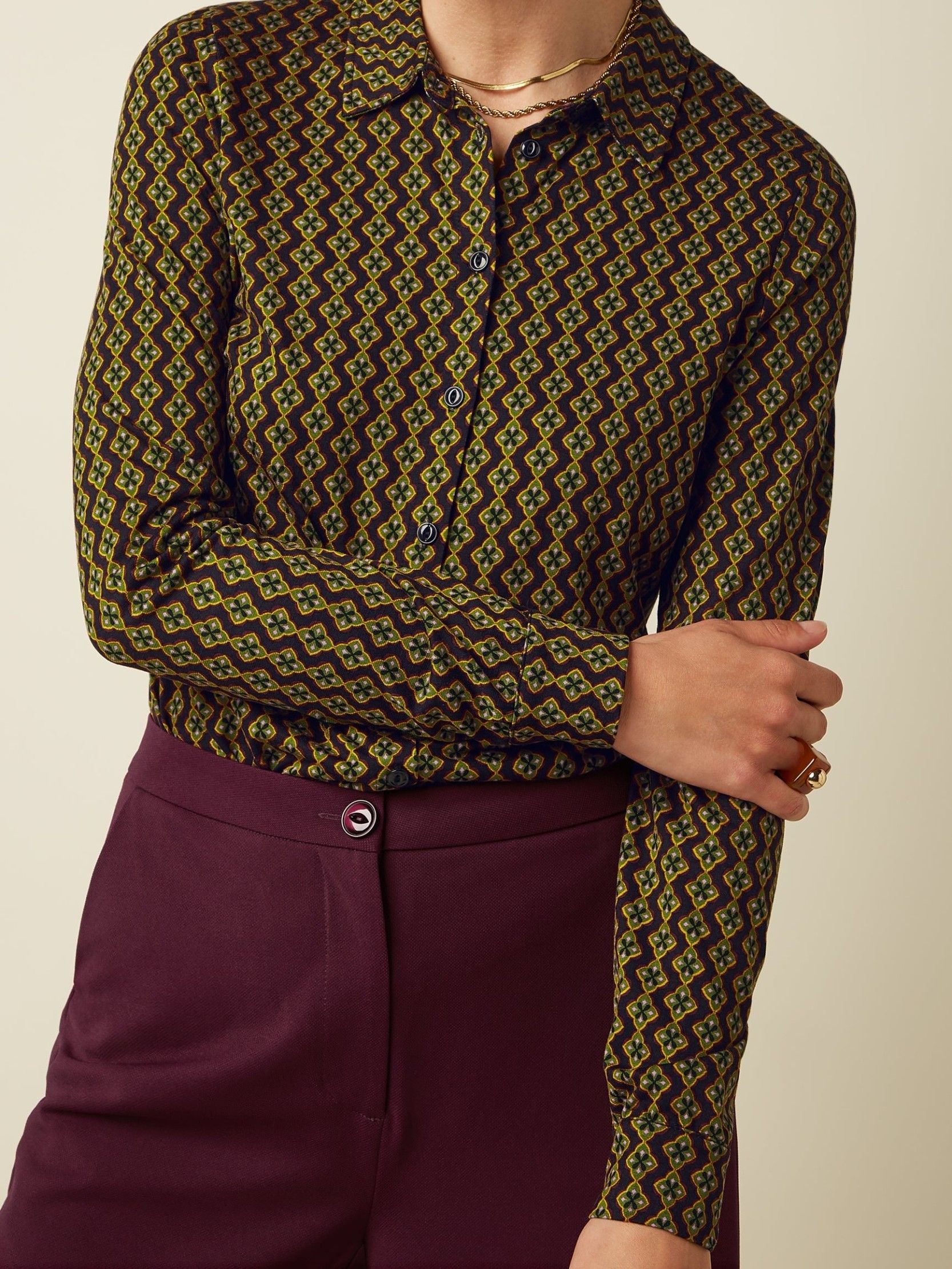 KING LOUIE - BLOUSE - Zwart