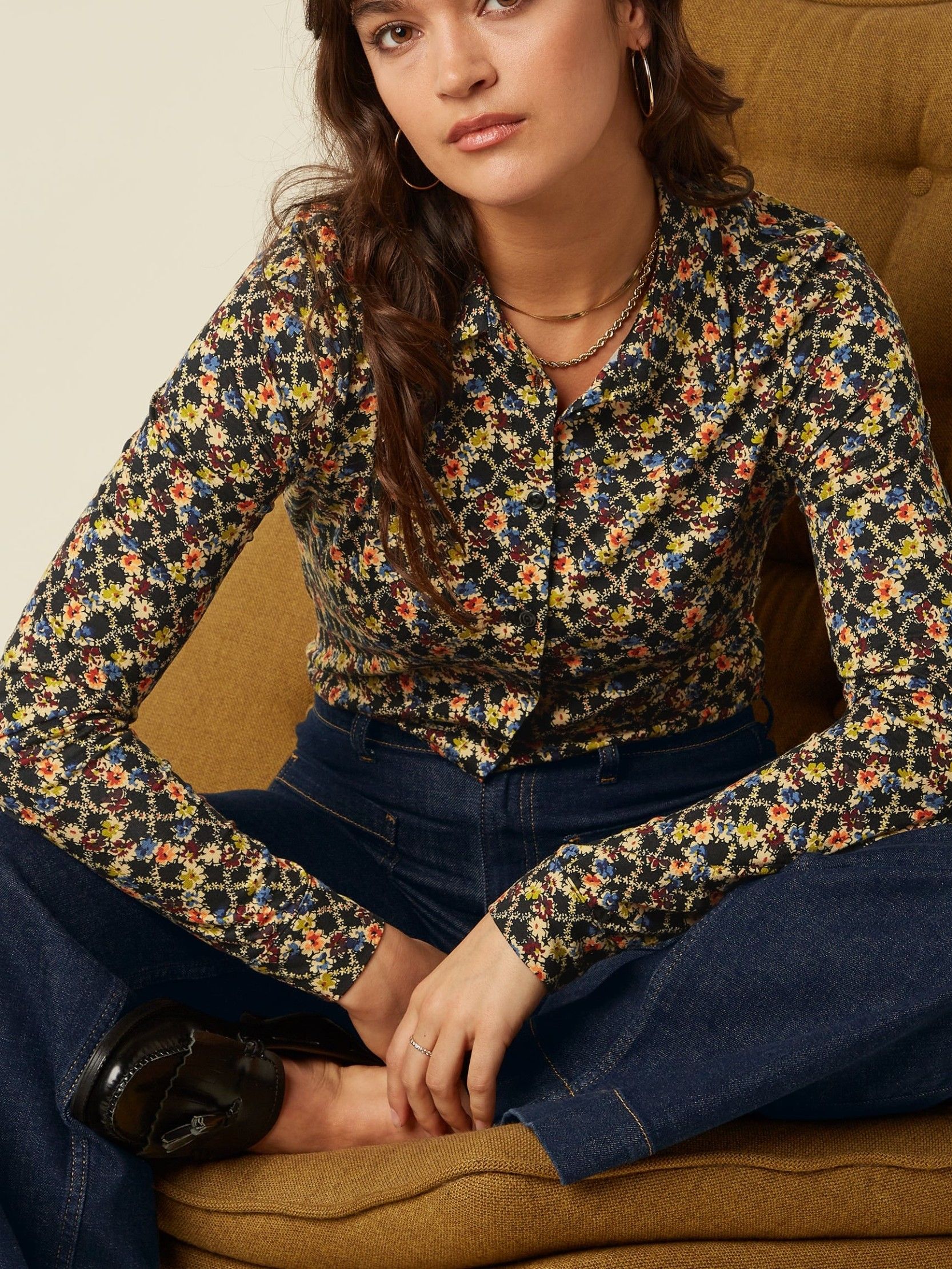 KING LOUIE - BLOUSE - Zwart