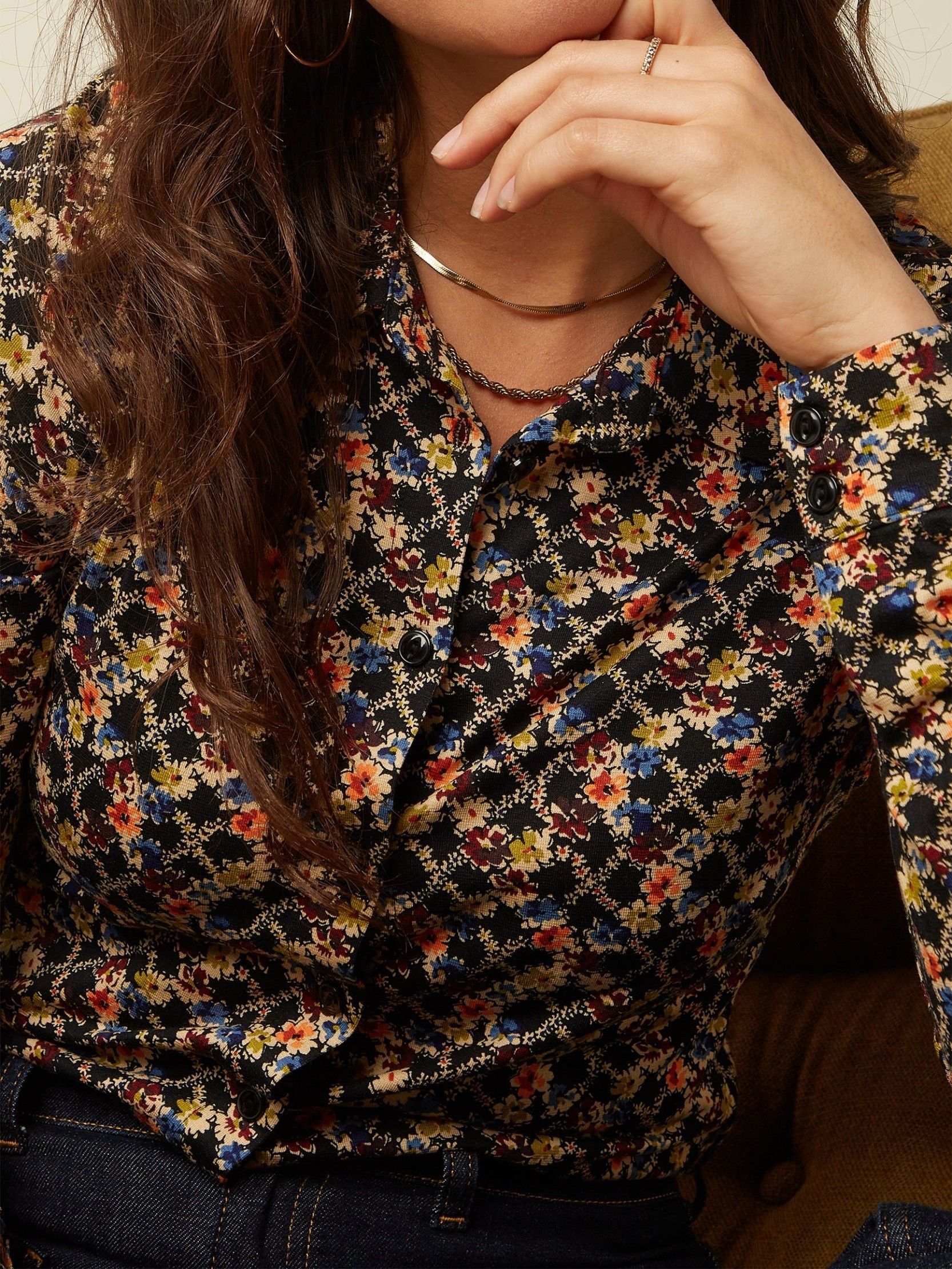 KING LOUIE - BLOUSE - Zwart