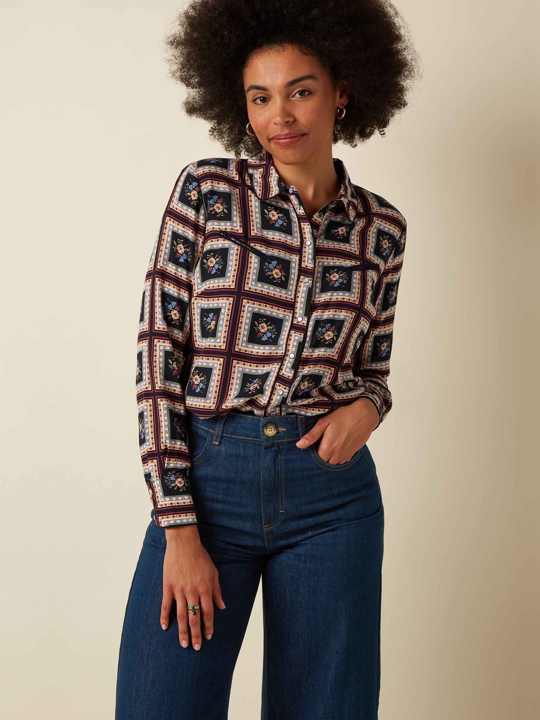 KING LOUIE - BLOUSE - Zwart