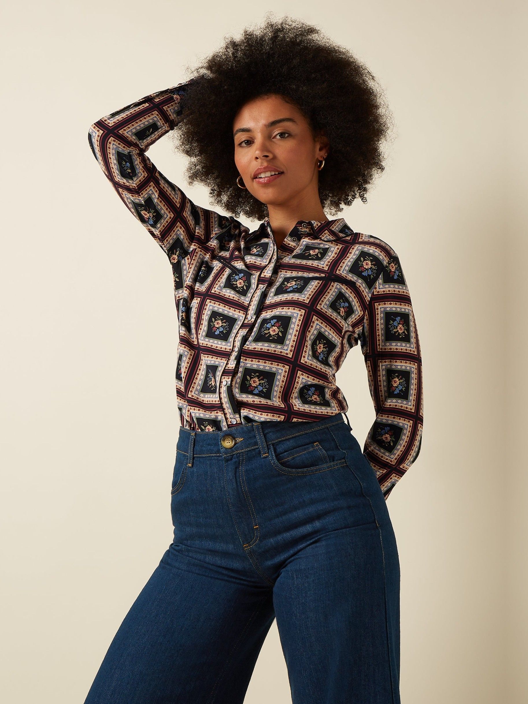 KING LOUIE - BLOUSE - Zwart