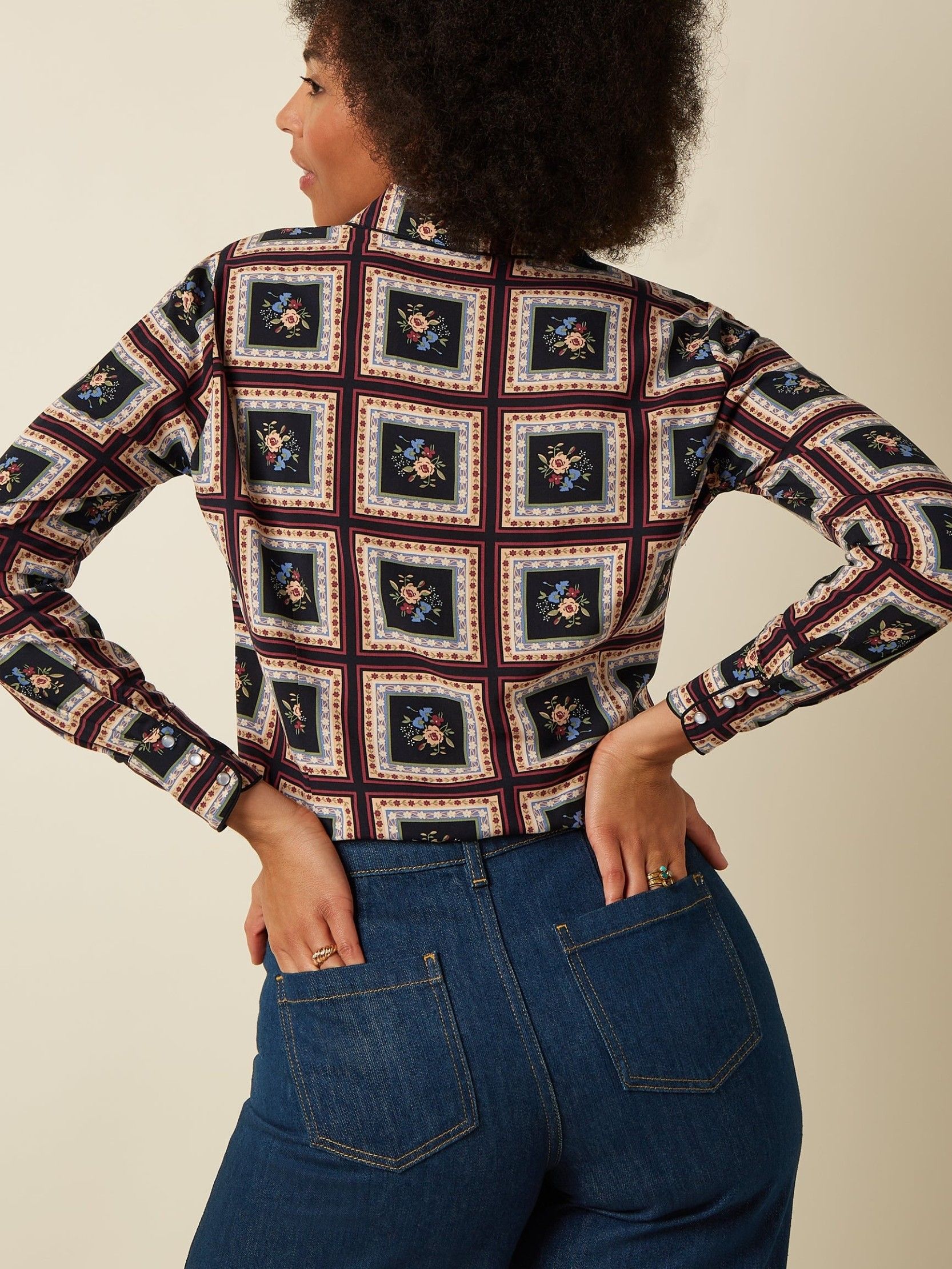 KING LOUIE - BLOUSE - Zwart