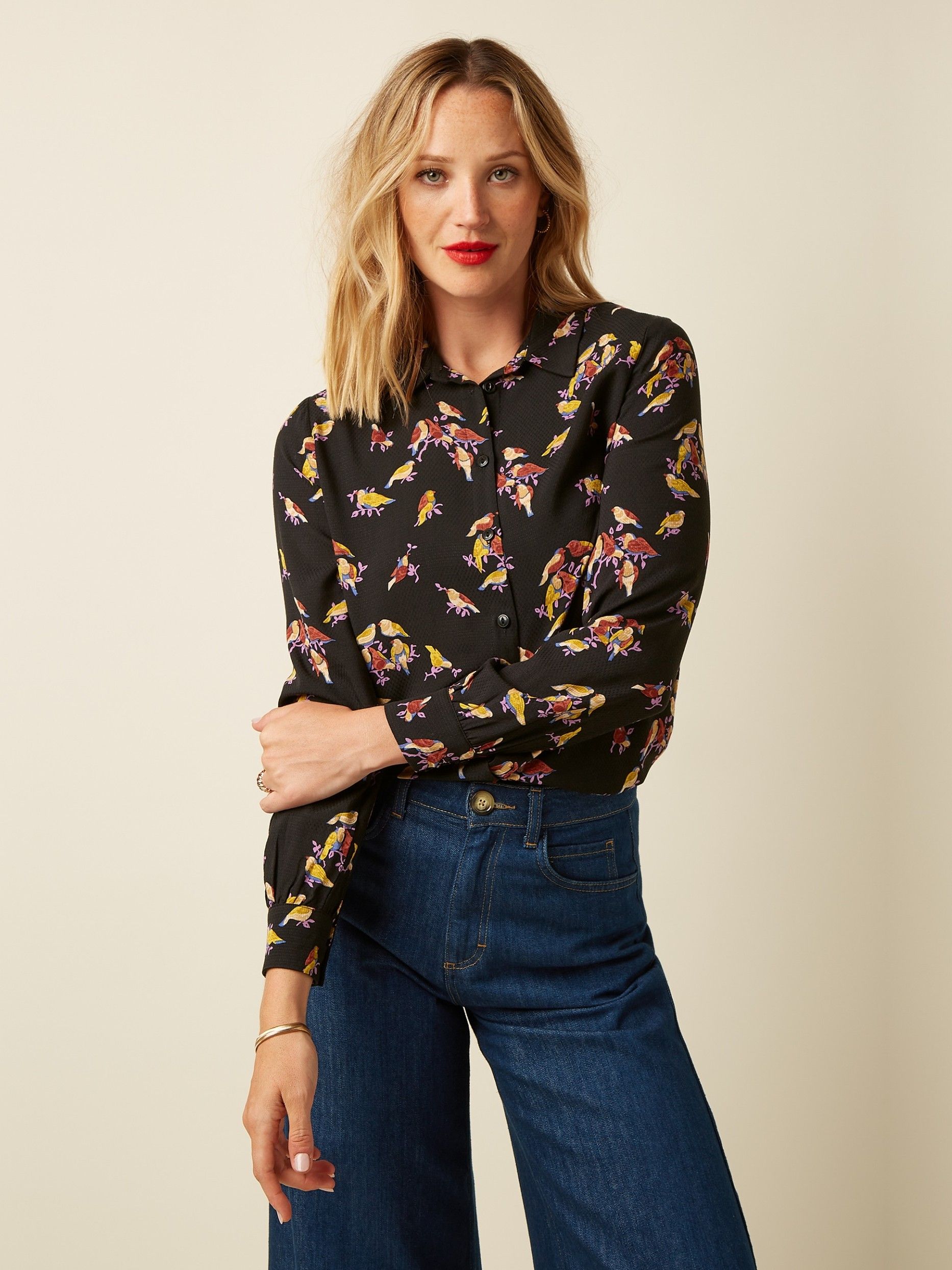 KING LOUIE - BLOUSE - Zwart
