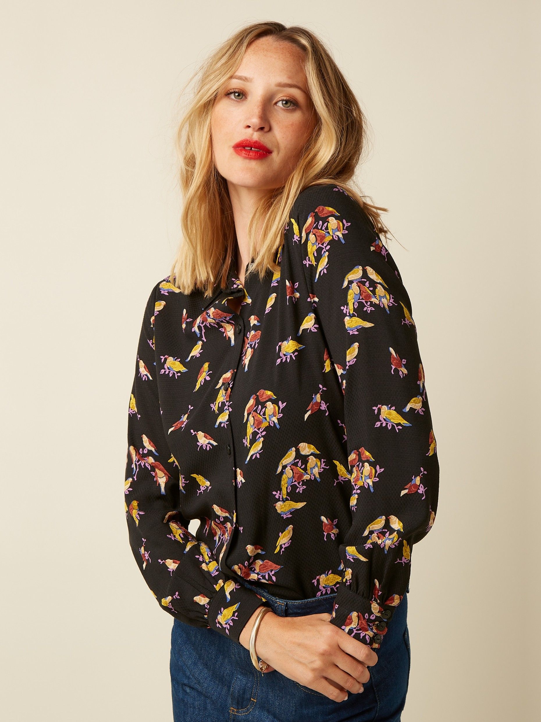 KING LOUIE - BLOUSE - Zwart