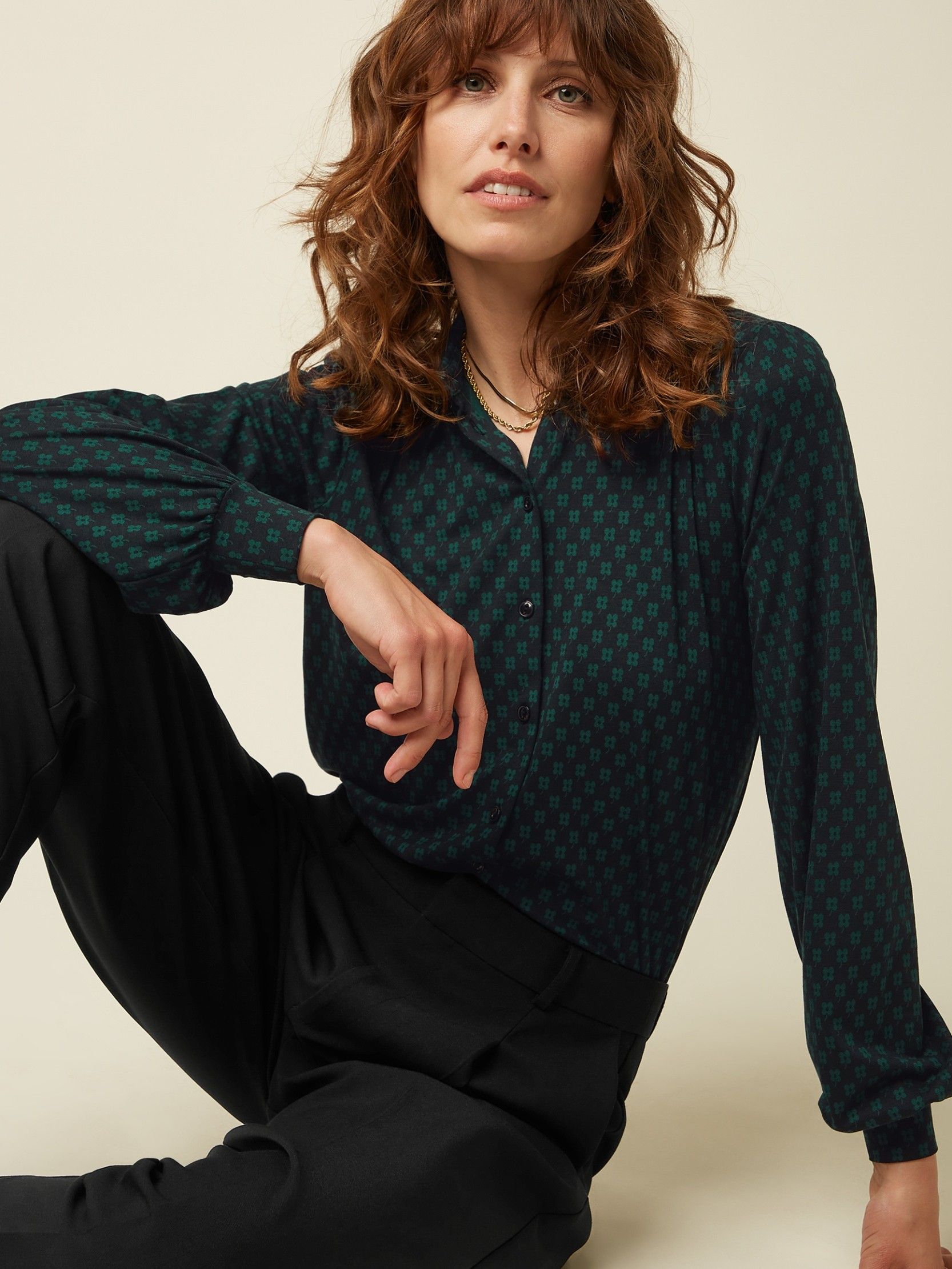 KING LOUIE - BLOUSE - Zwart