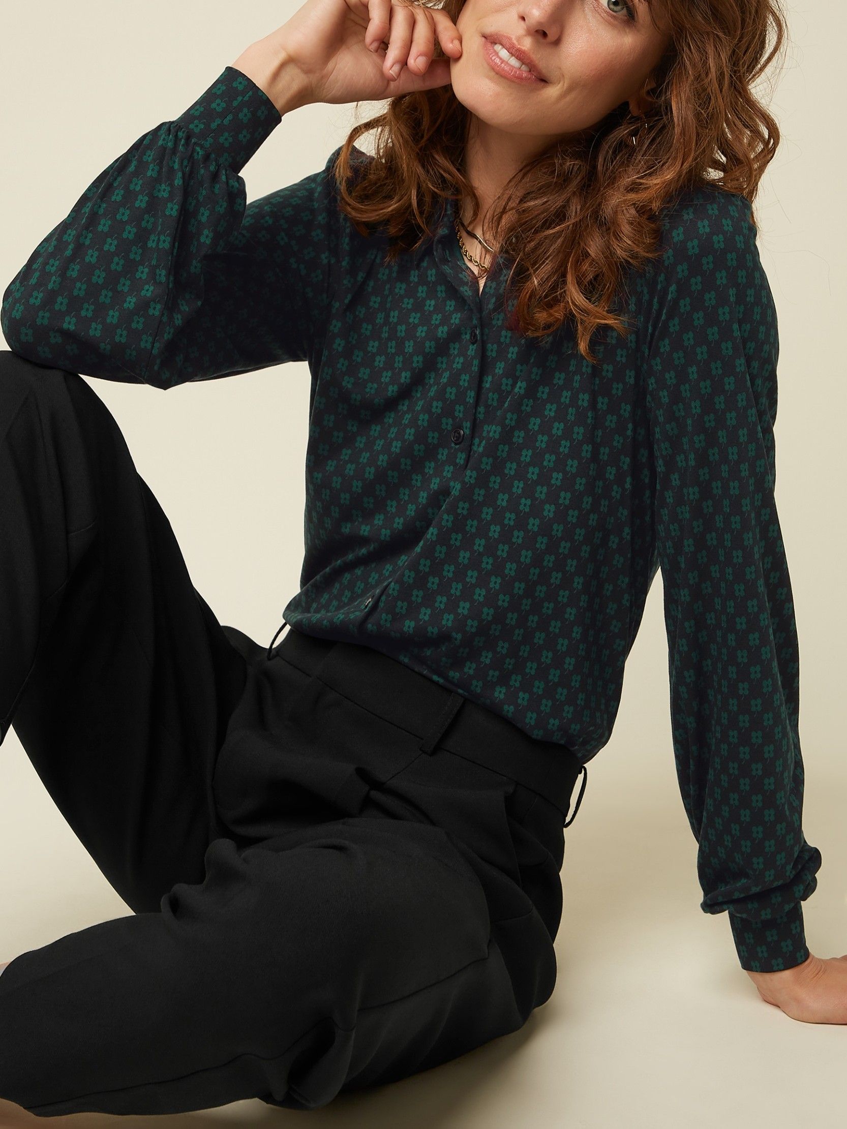 KING LOUIE - BLOUSE - Zwart