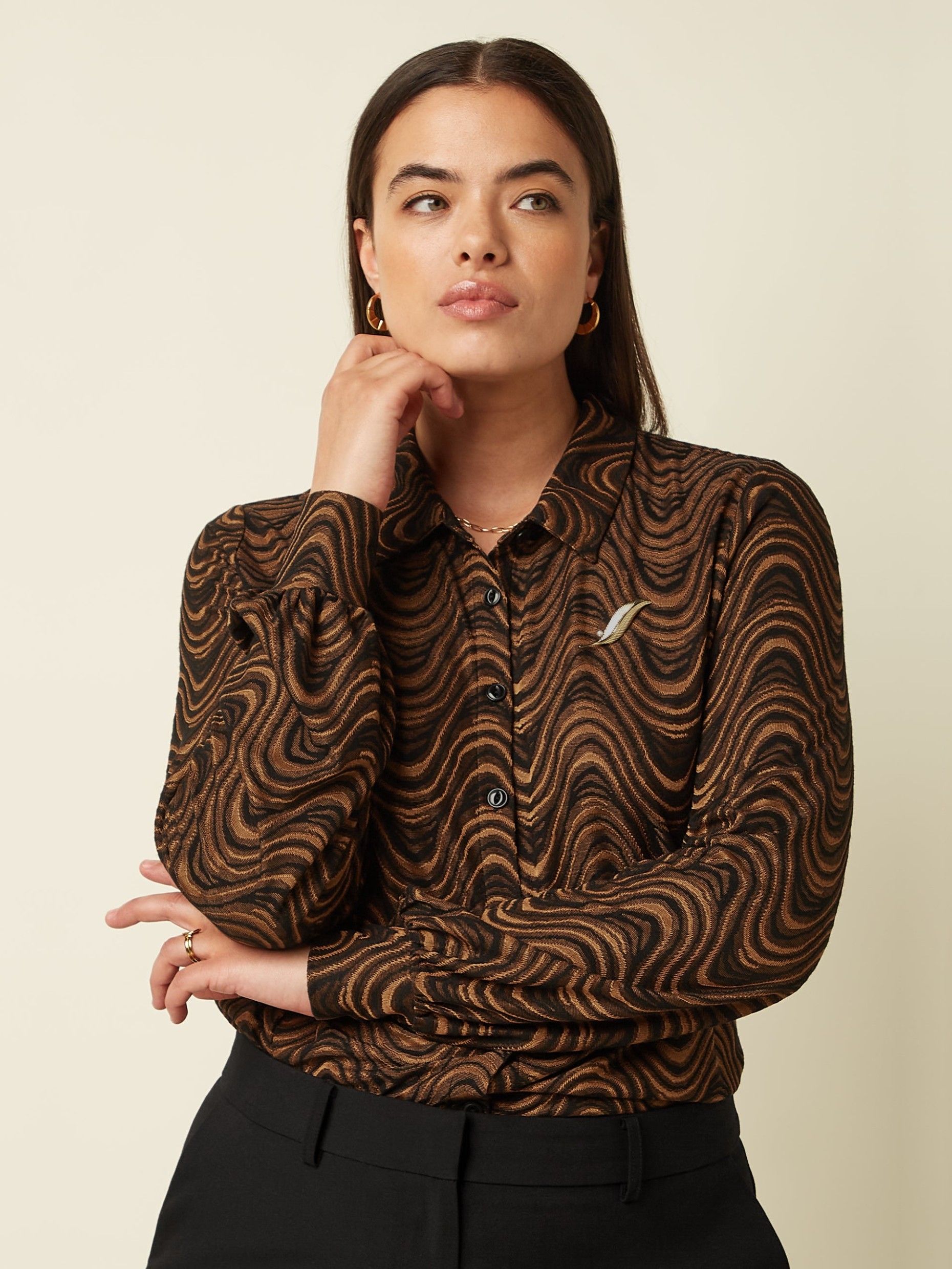 KING LOUIE - BLOUSE - Zwart