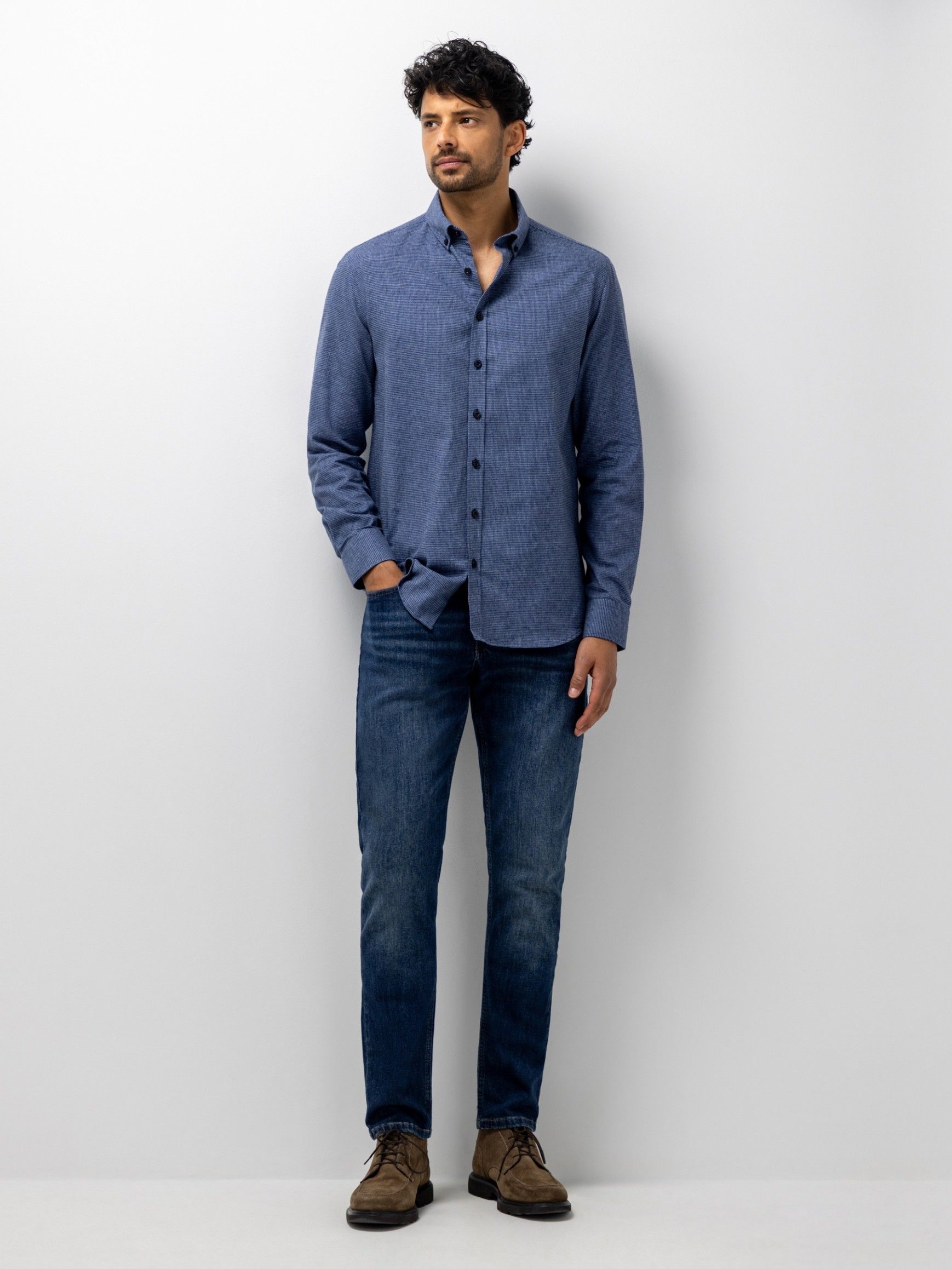 STATE OF ART - OVERHEMD - Blauw