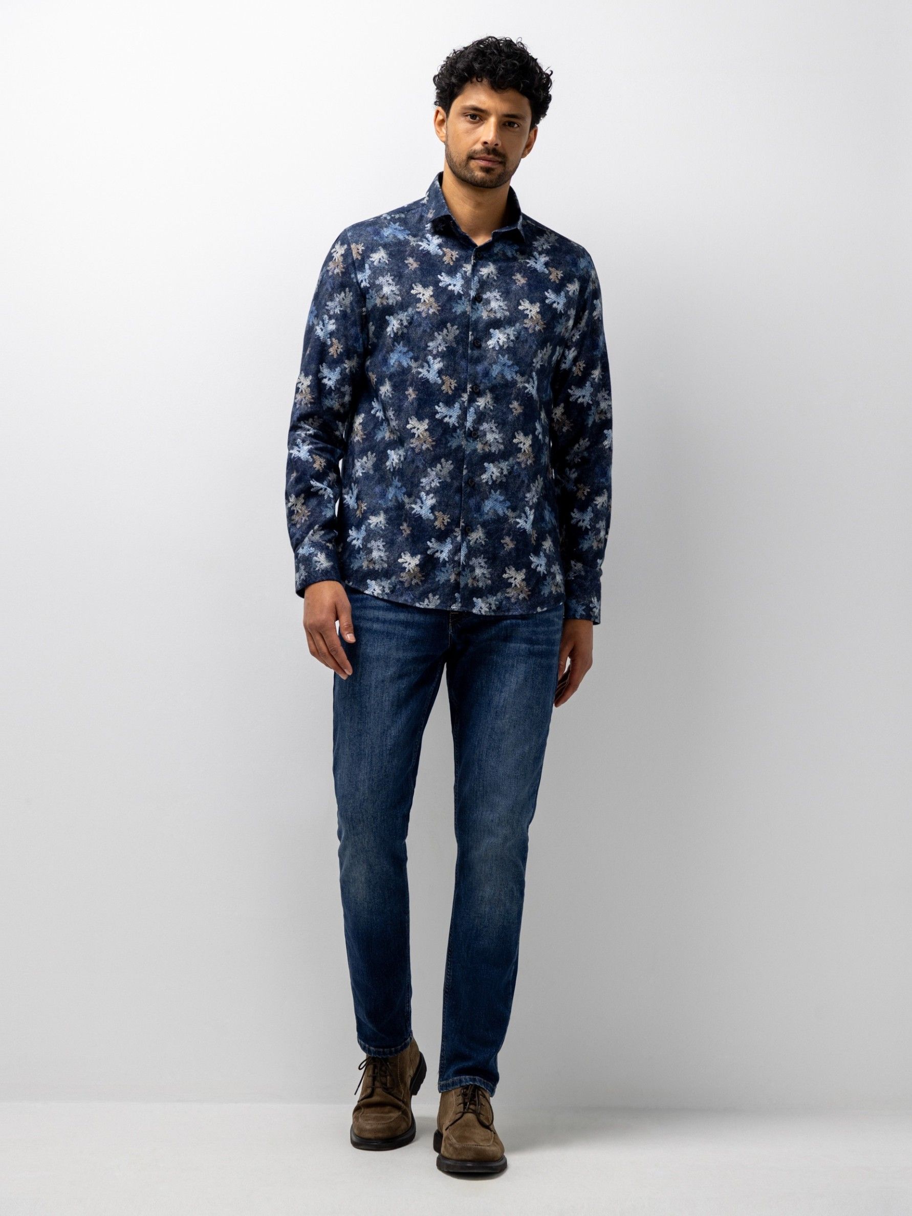 STATE OF ART - OVERHEMD - Blauw