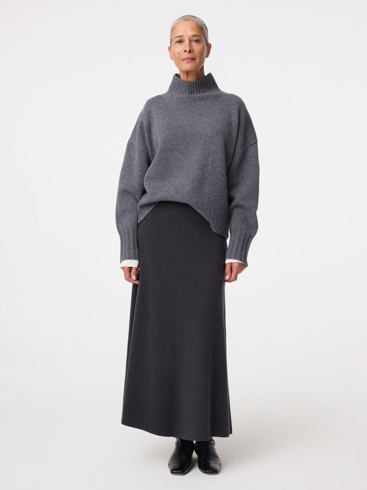 KNIT-TED - ROK - Grijs