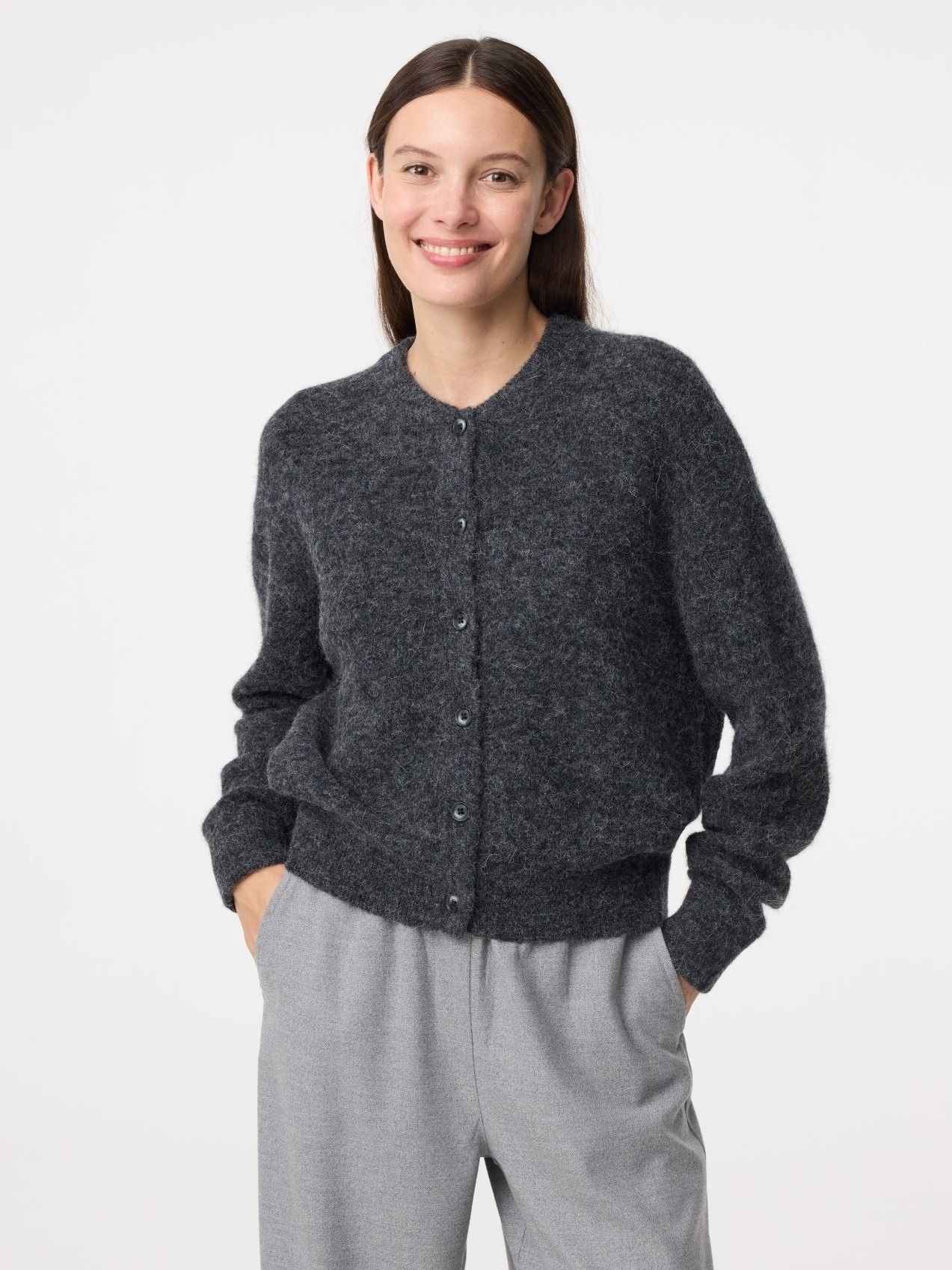 KNIT-TED - VEST - Grijs
