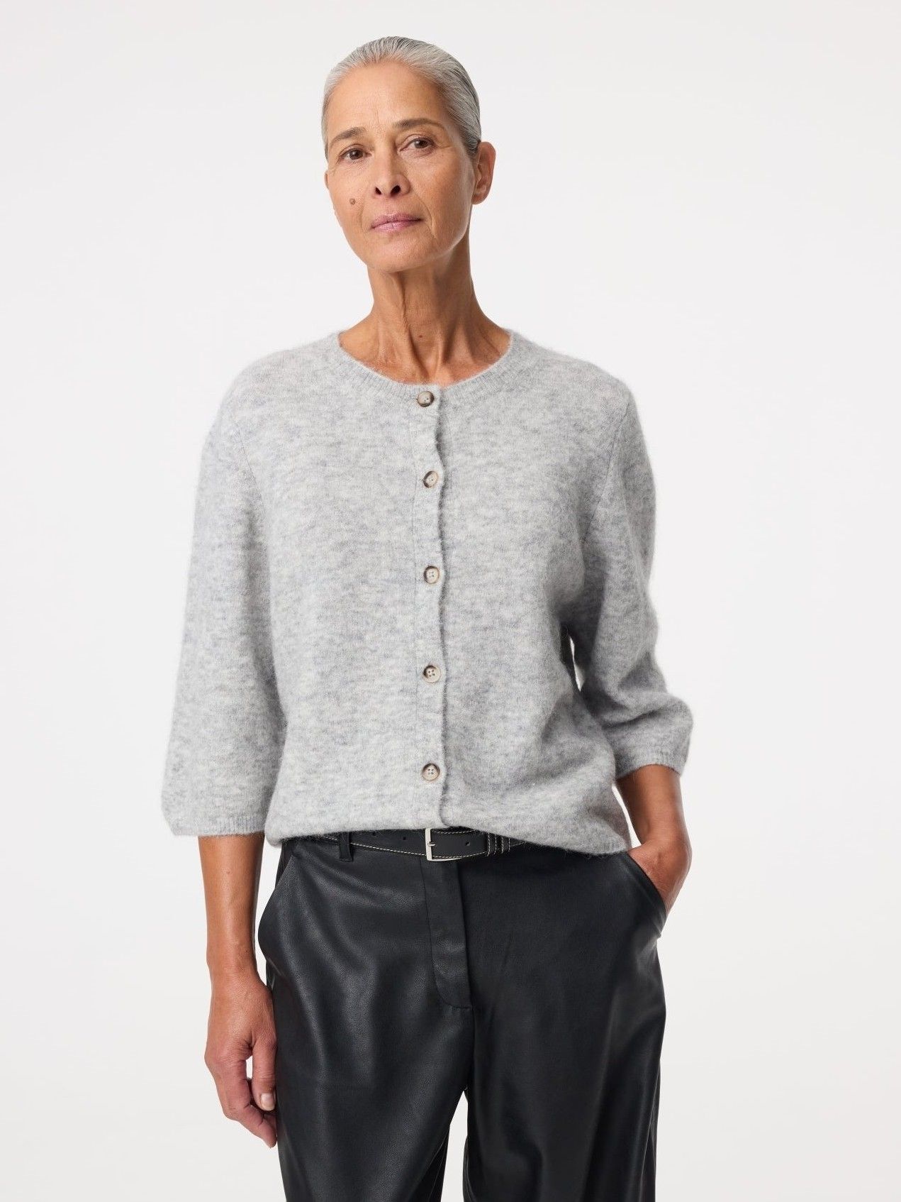 KNIT-TED - VEST - Grijs