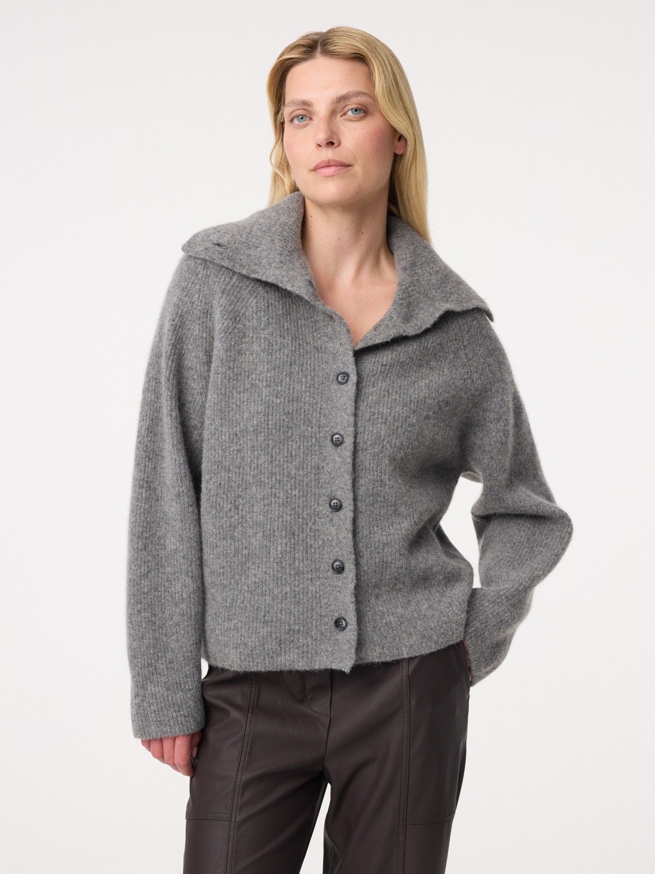 KNIT-TED - VEST - Grijs