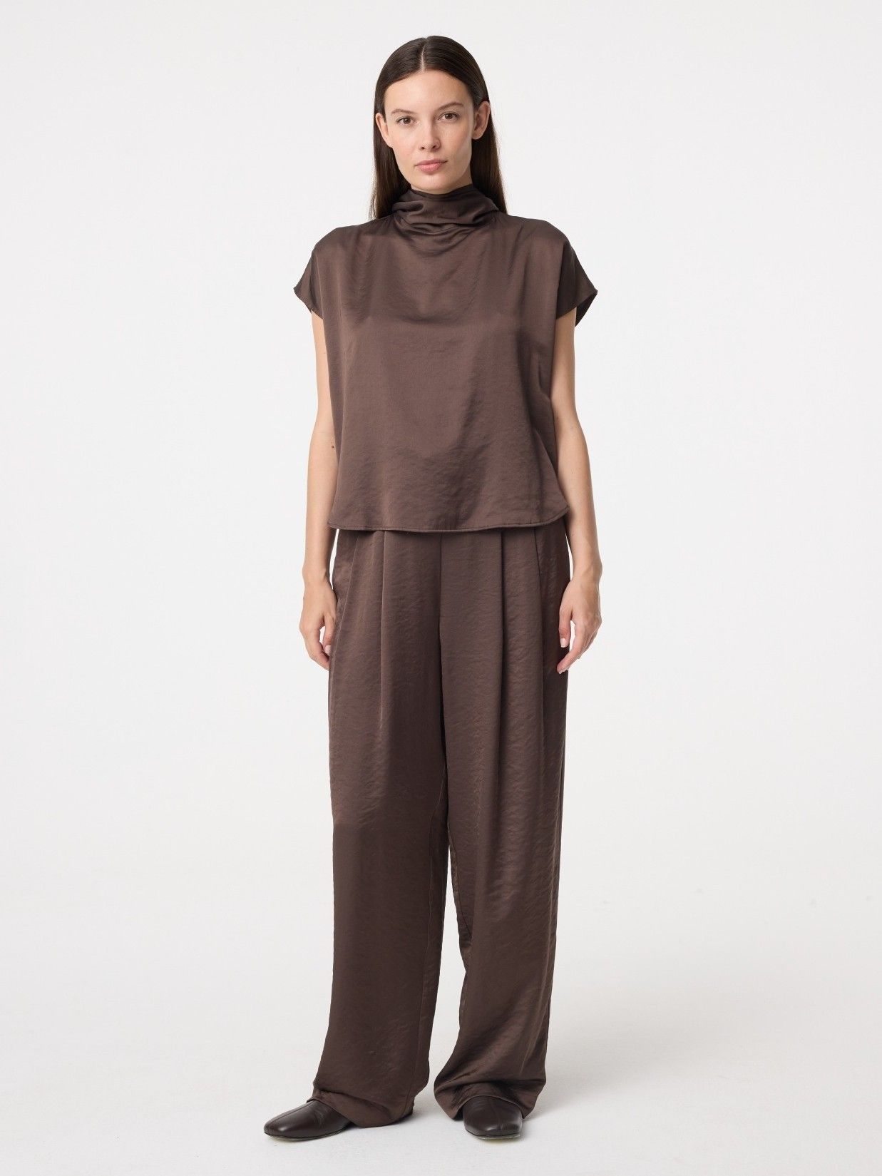 KNIT-TED - BLOUSE - Bruin