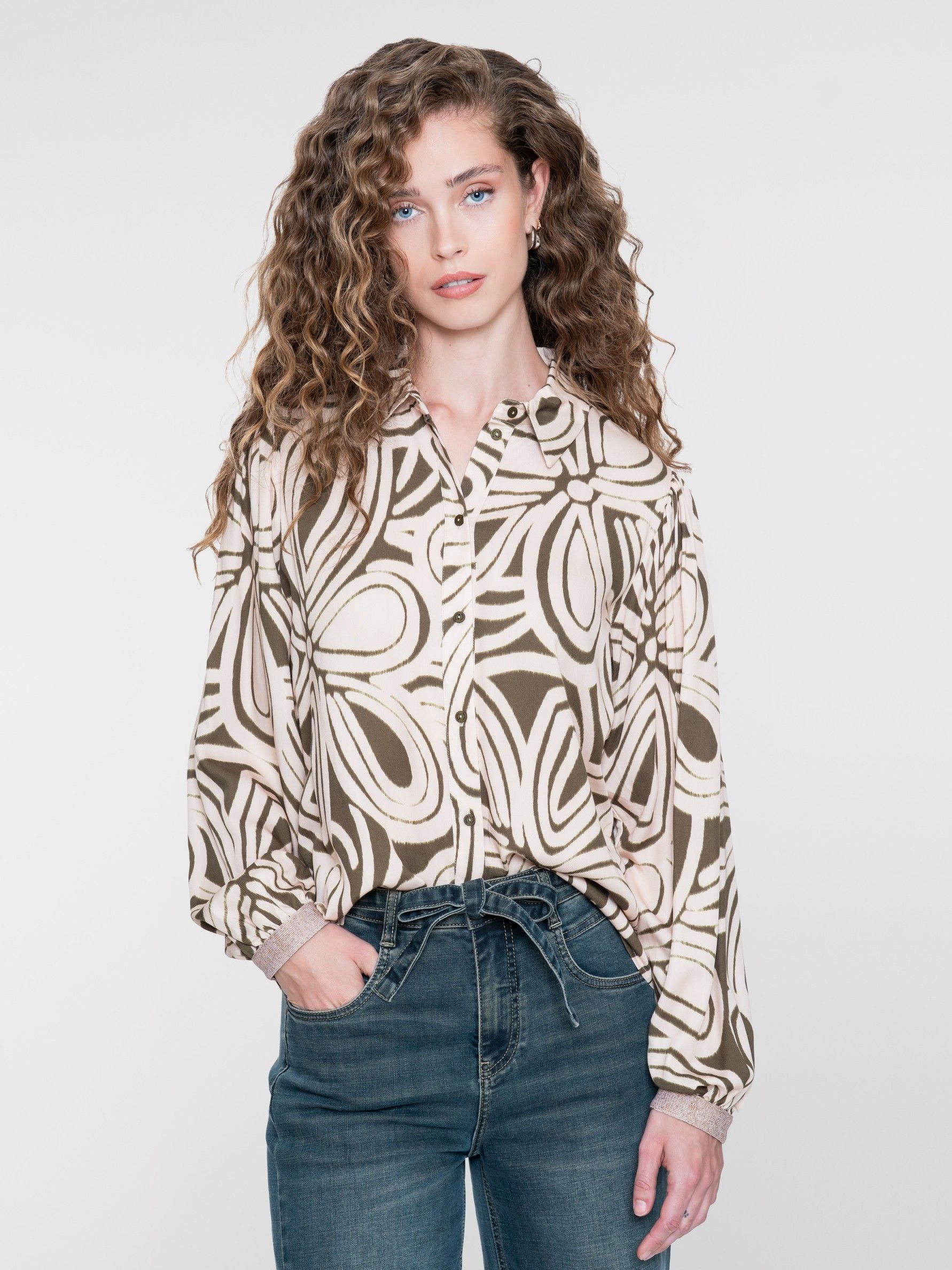 GEISHA - BLOUSE - Groen