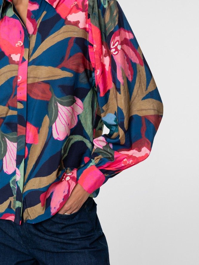 GEISHA - BLOUSE - Blauw
