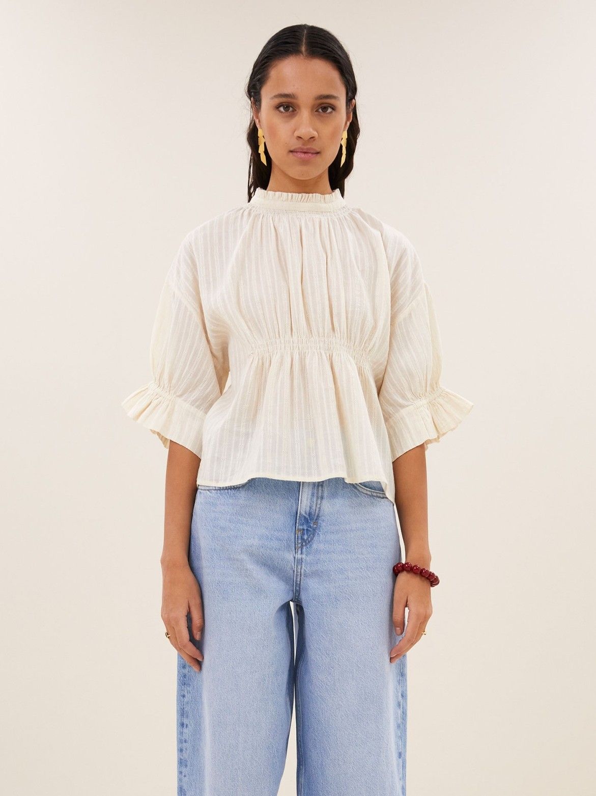 BY-BAR - BLOUSE - Beige