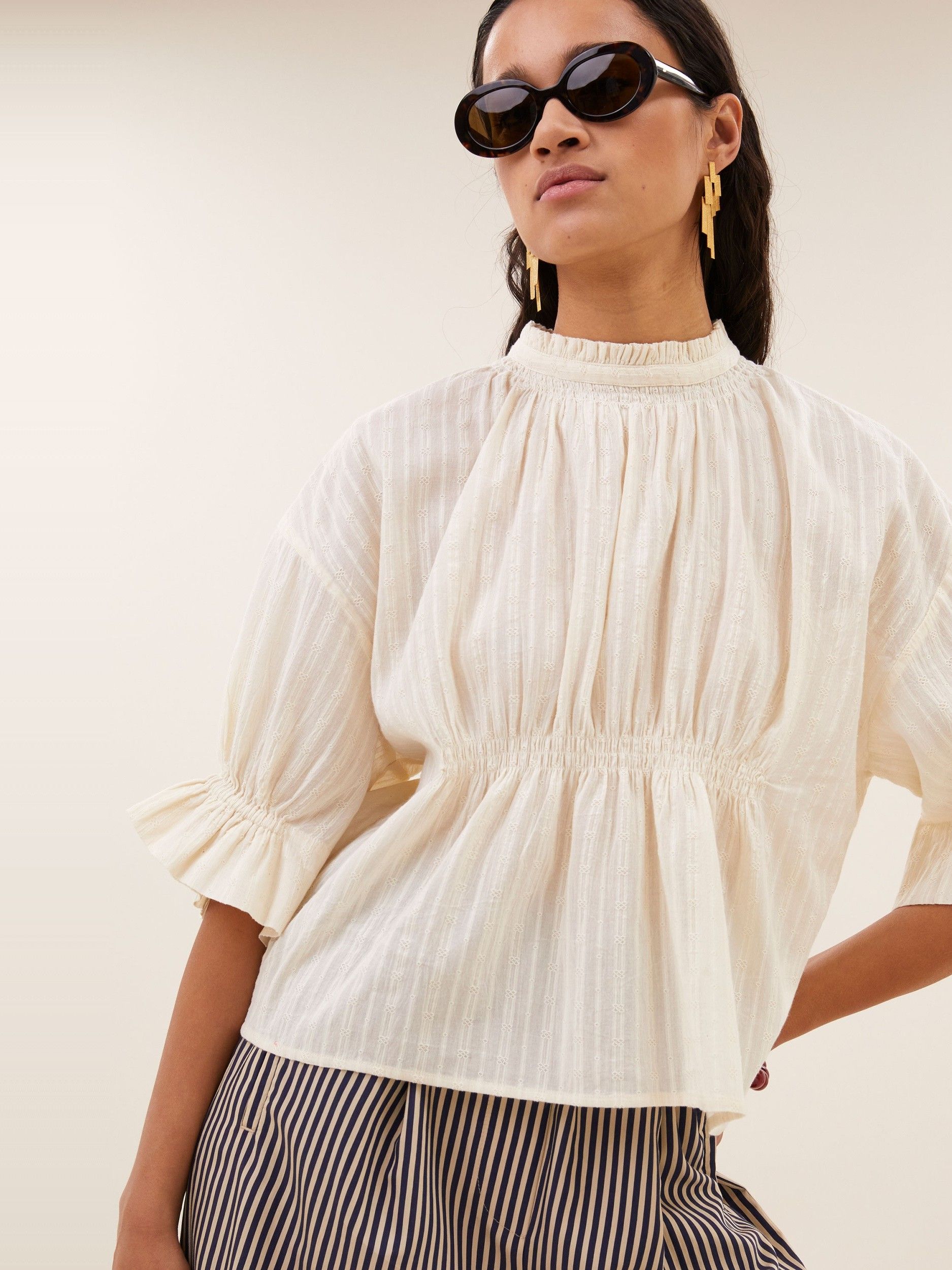 BY-BAR - BLOUSE - Beige