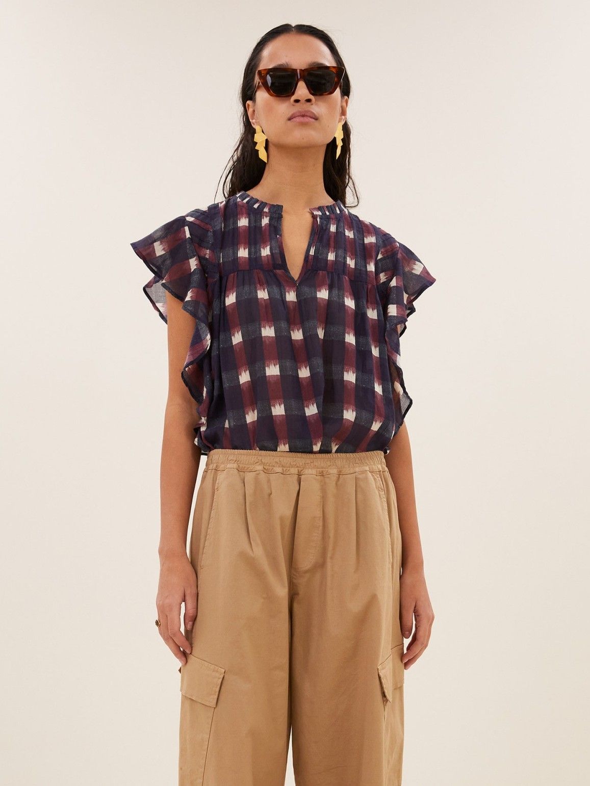 BY-BAR - BLOUSE - Rood