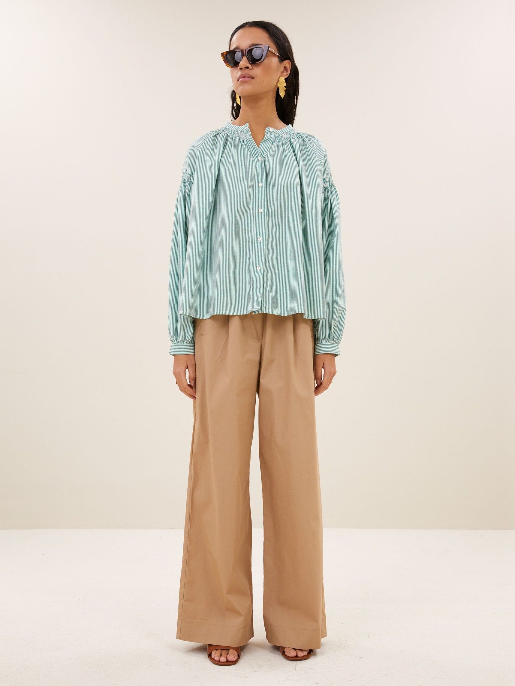 BY-BAR - BLOUSE - Groen