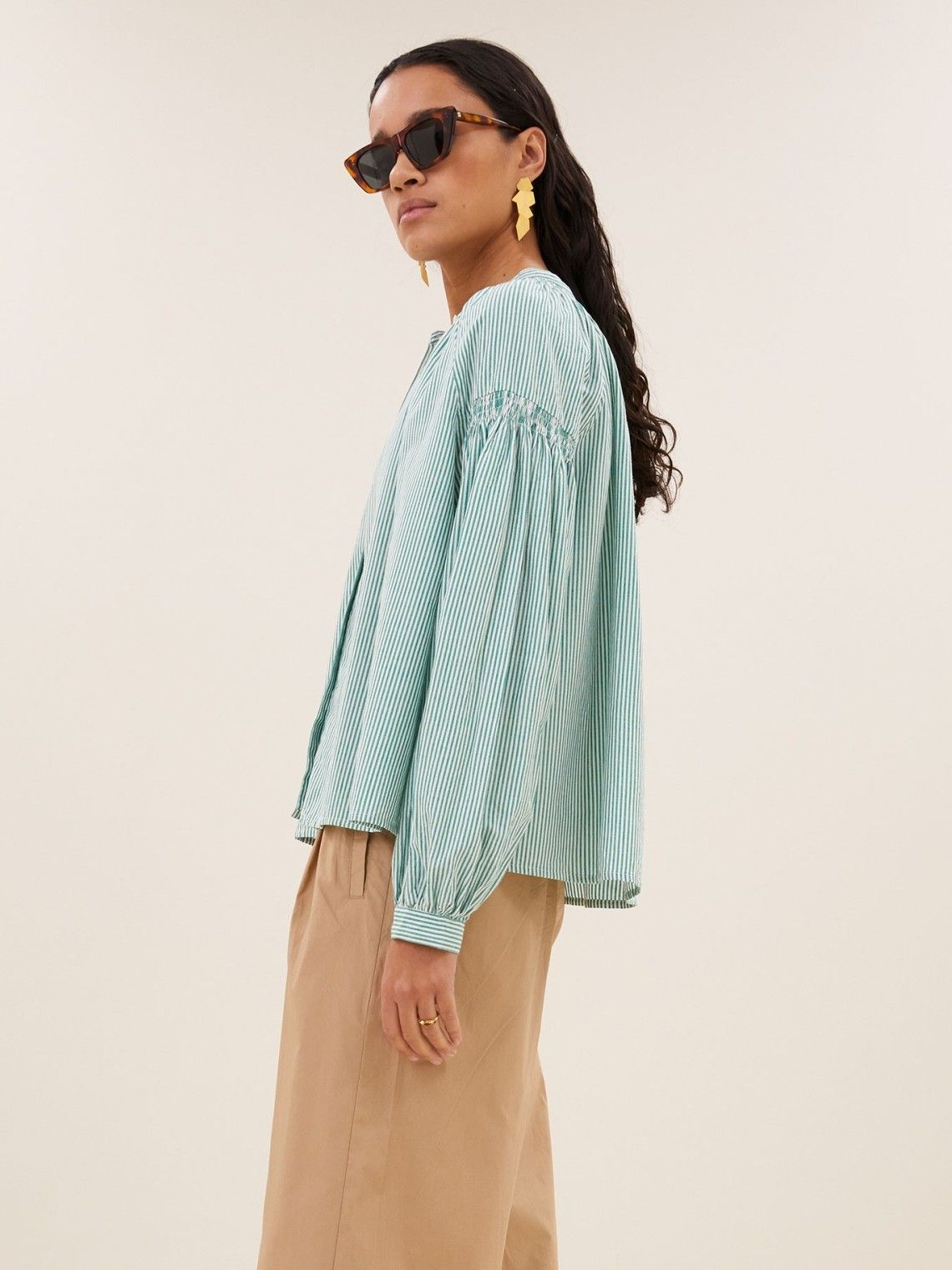 BY-BAR - BLOUSE - Groen