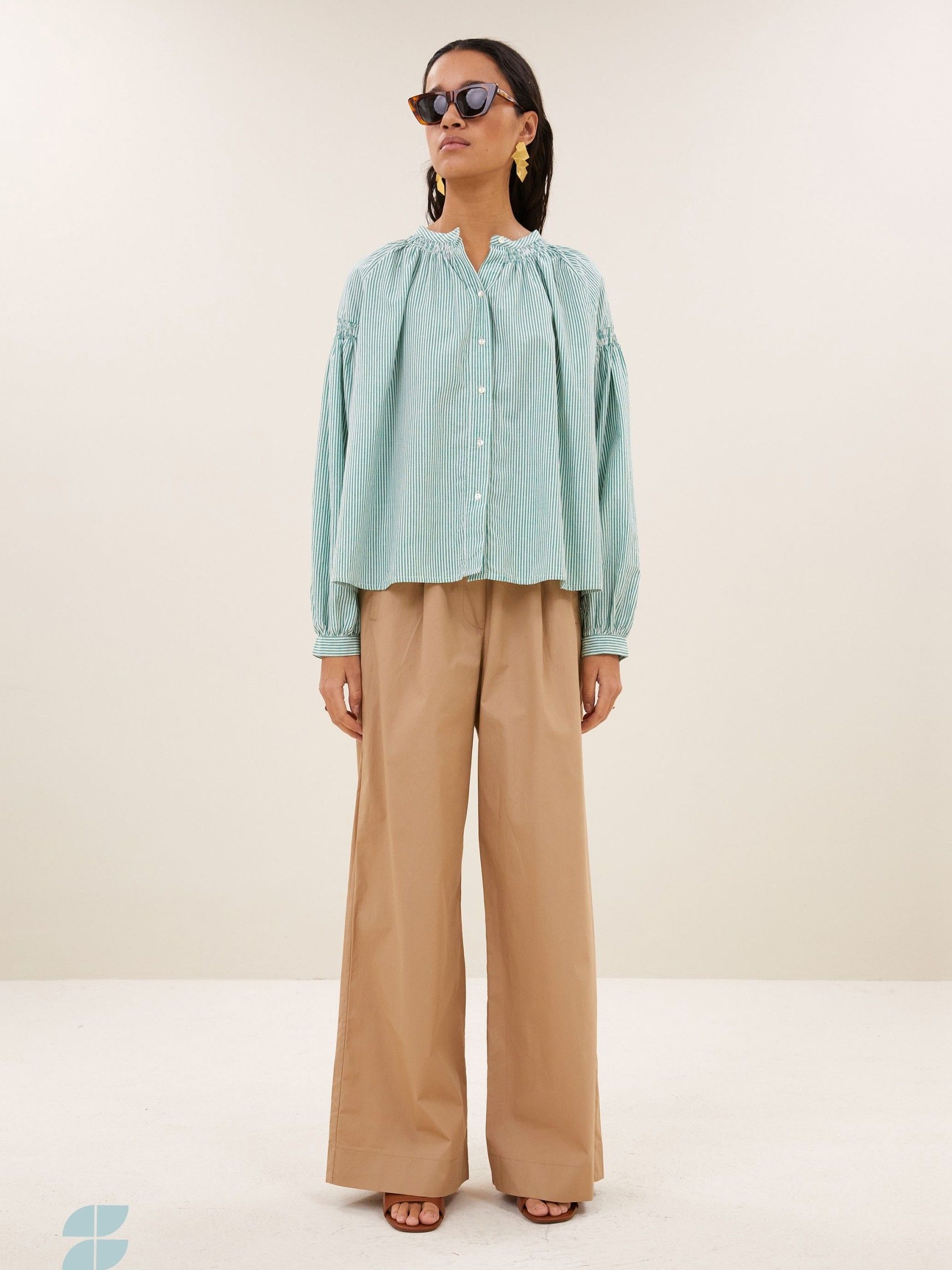 BY-BAR - BLOUSE - Groen