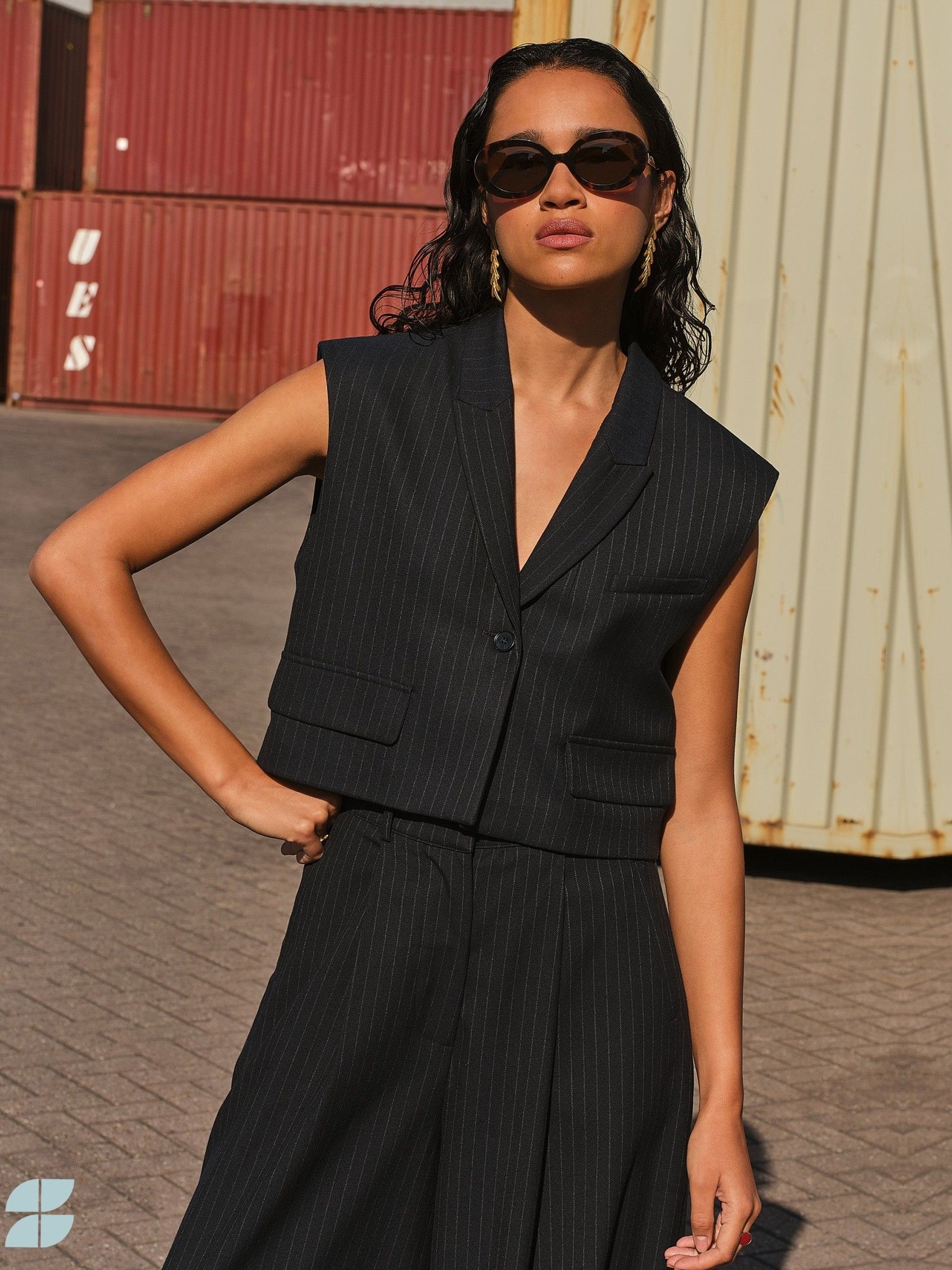 BY-BAR - GILET - Blauw