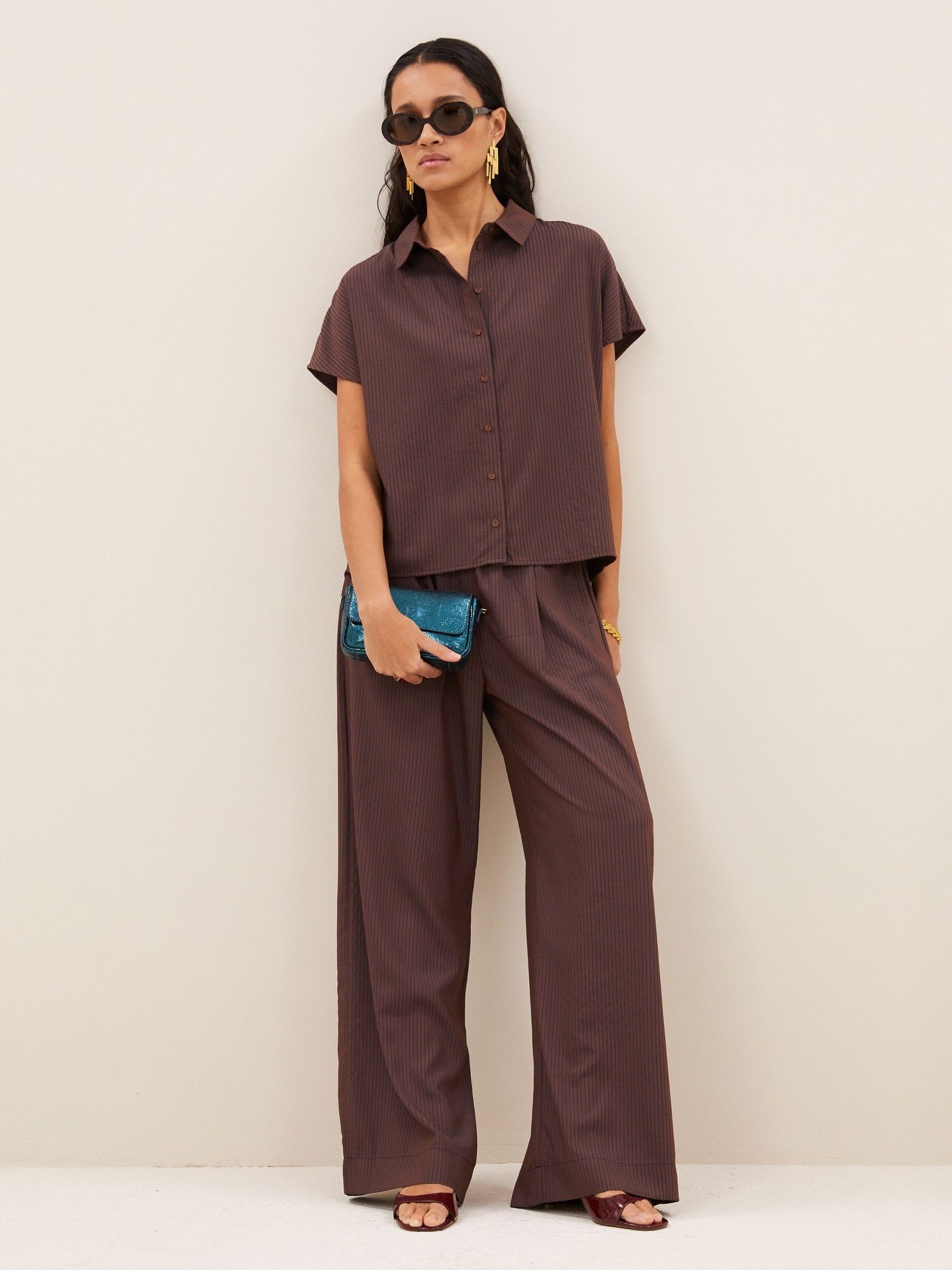 BY-BAR - BLOUSE - Bruin