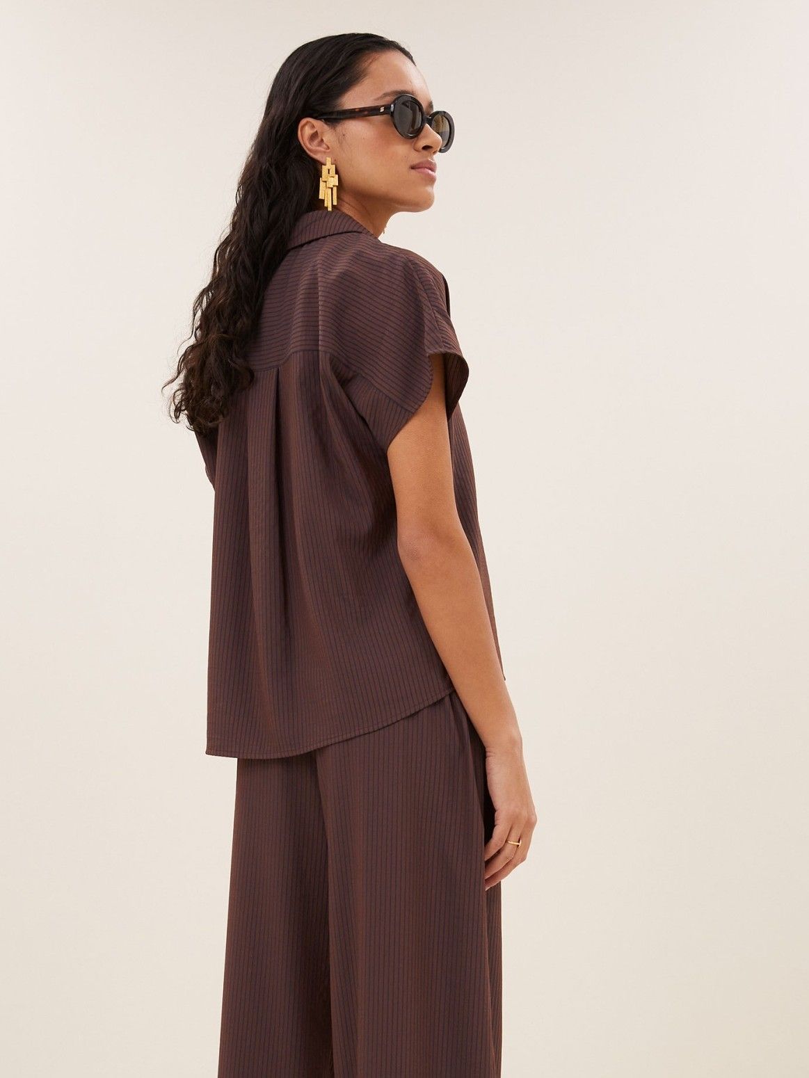 BY-BAR - BLOUSE - Bruin