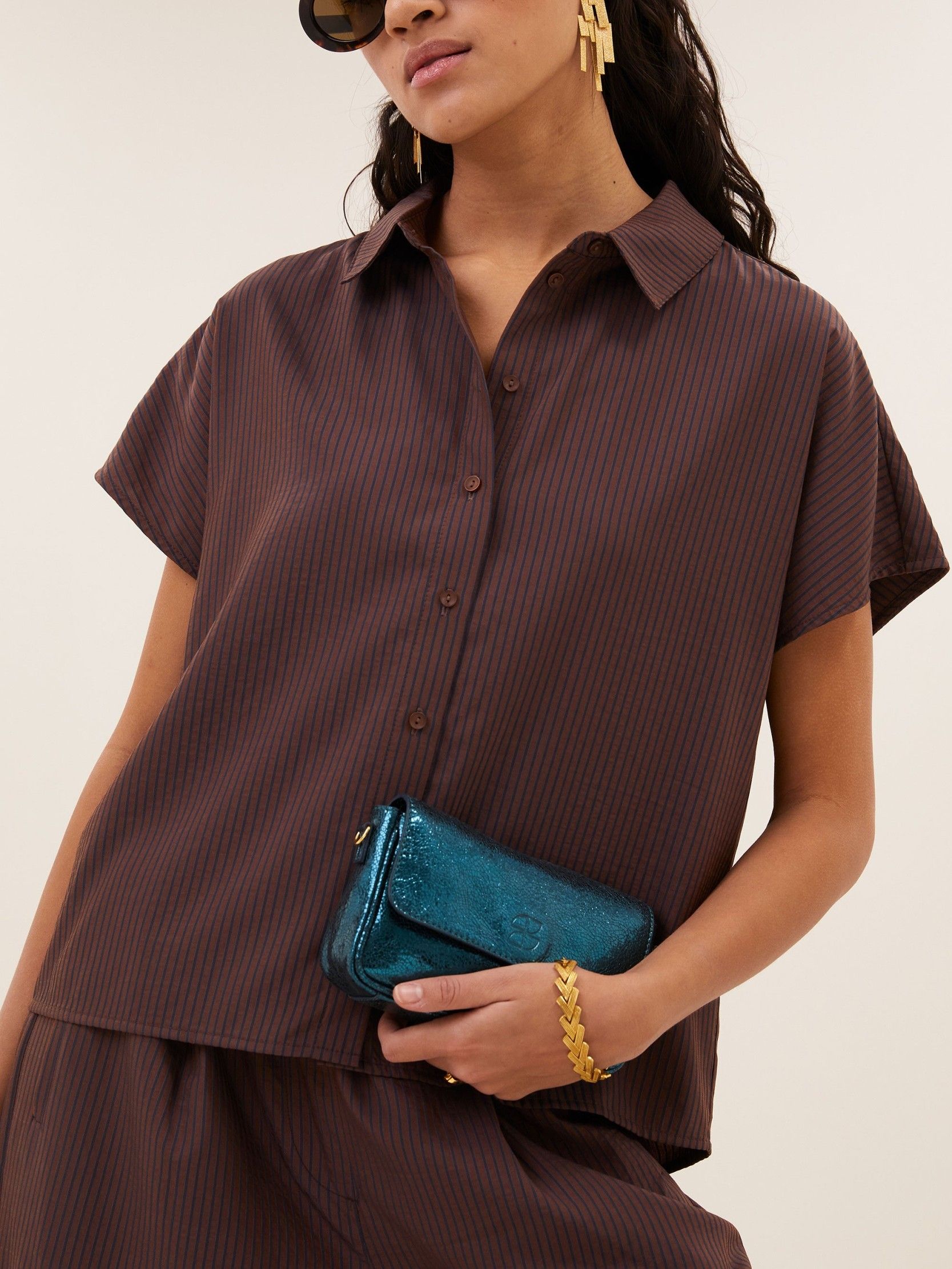 BY-BAR - BLOUSE - Bruin