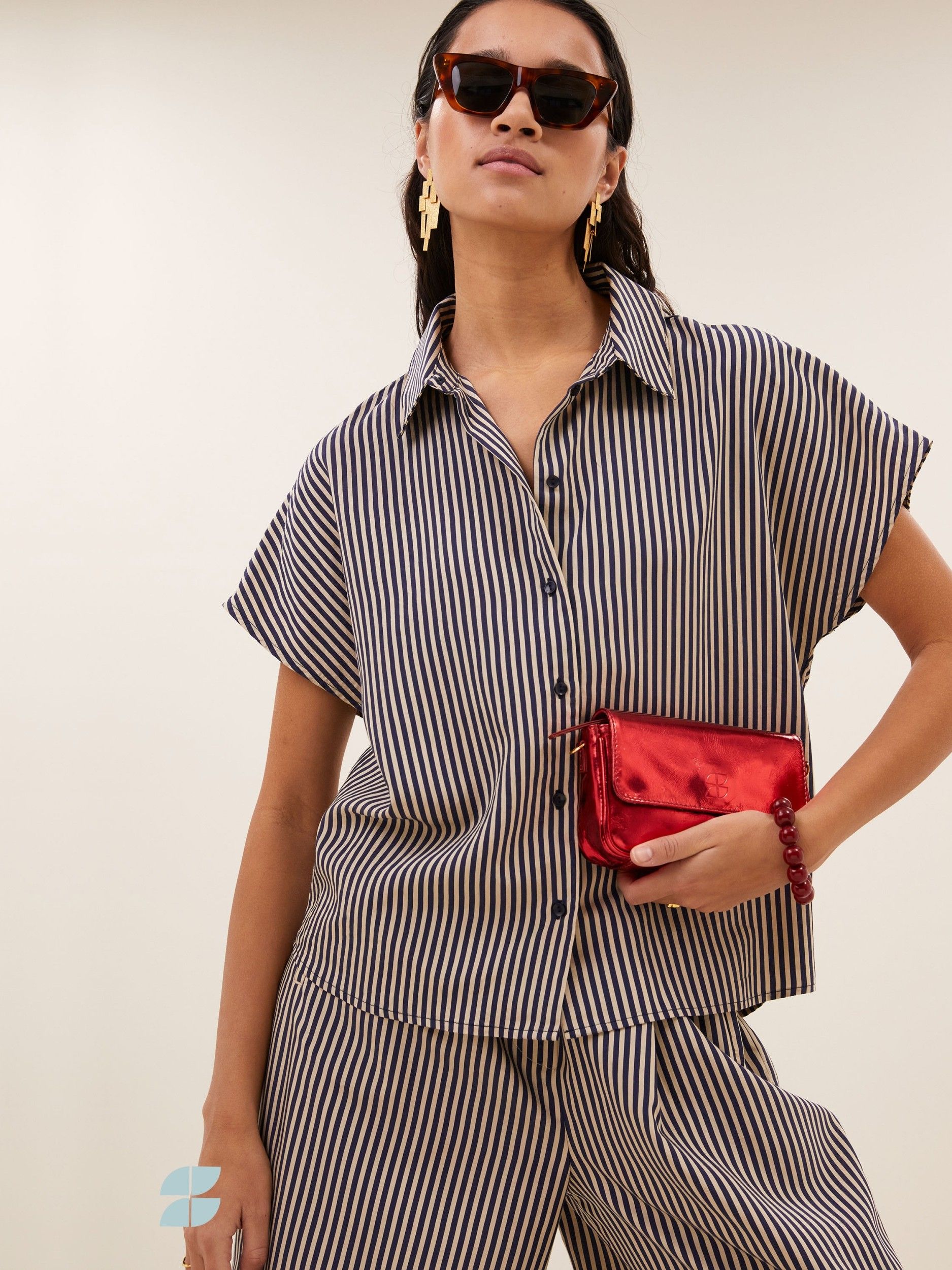 BY-BAR - BLOUSE - Blauw