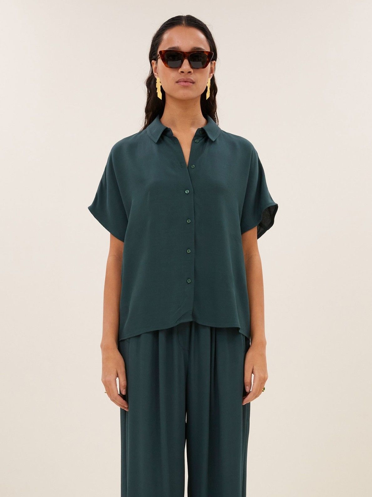 BY-BAR - BLOUSE - Groen