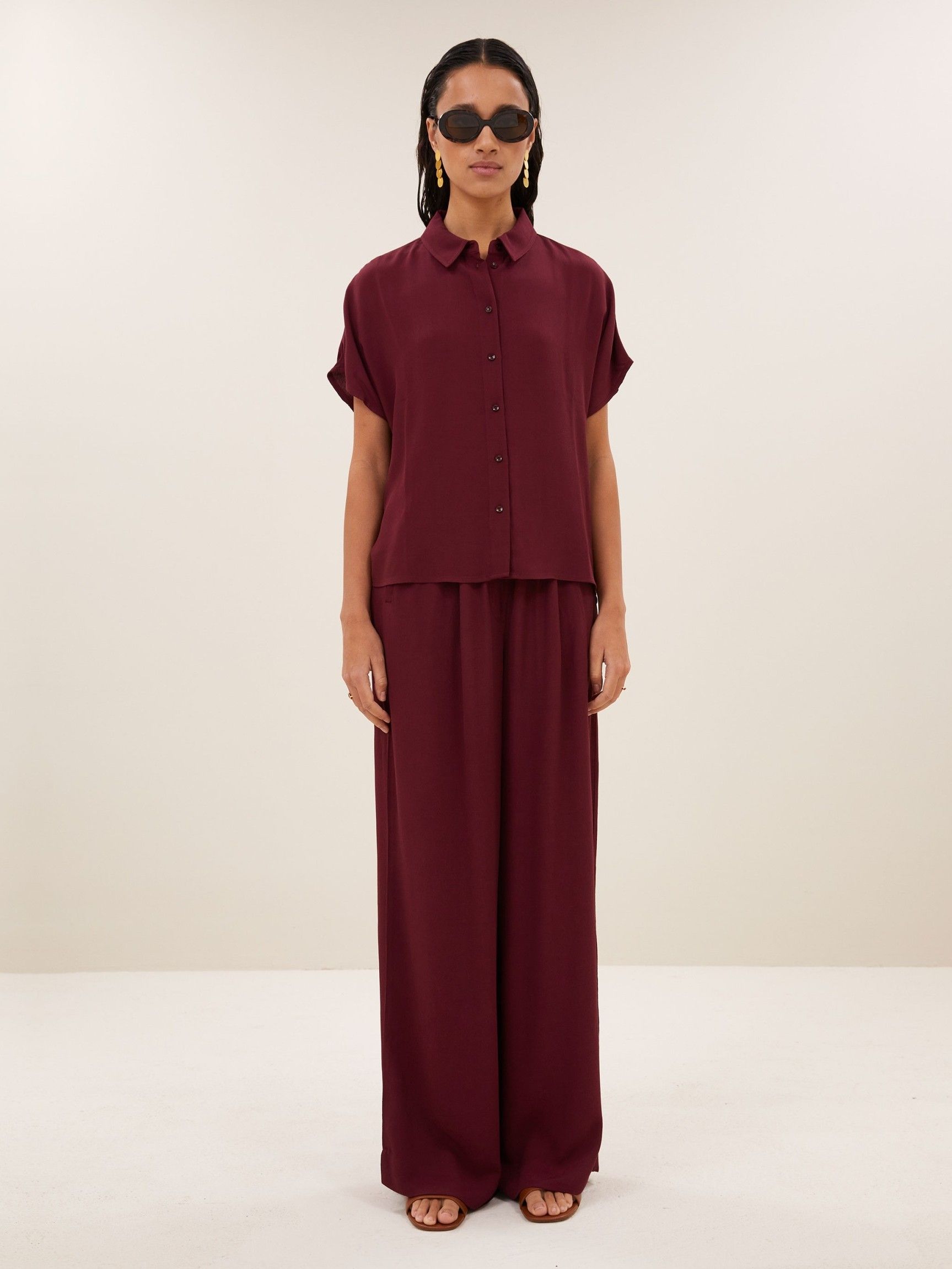 BY-BAR - BLOUSE - Rood