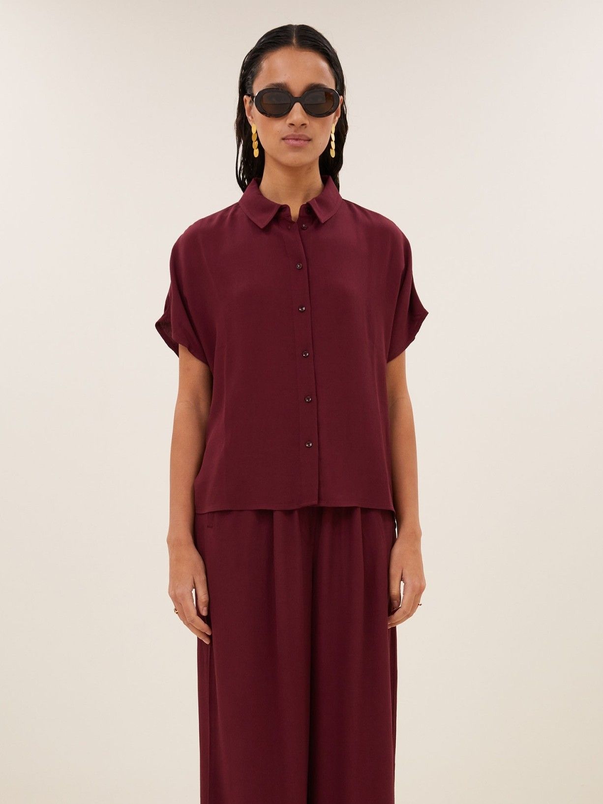 BY-BAR - BLOUSE - Rood