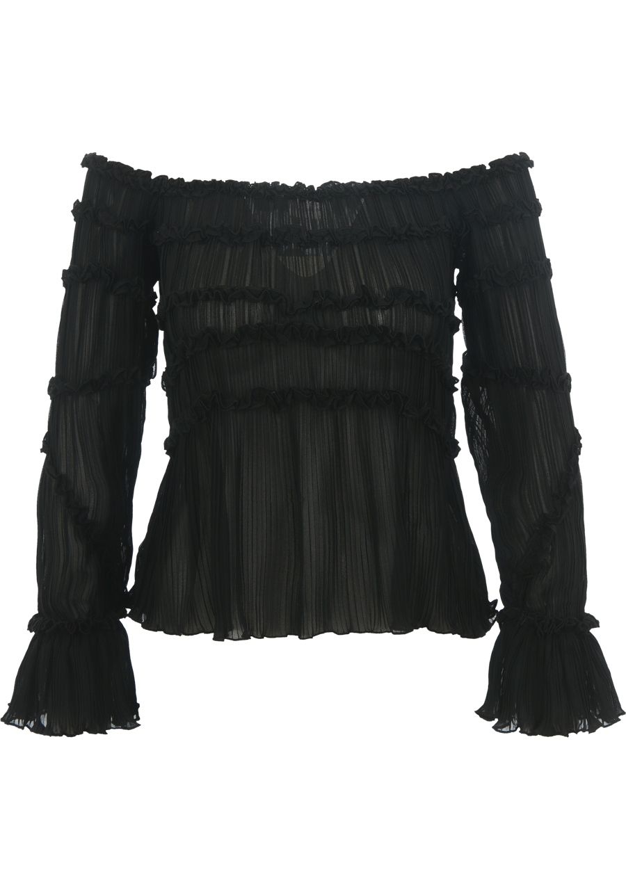 LAAGAM - BLOUSE - Zwart