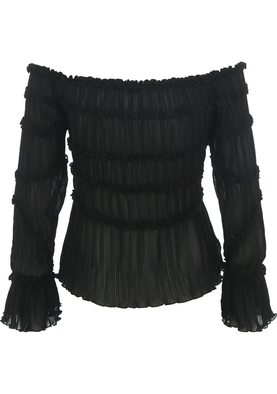 LAAGAM - BLOUSE - Zwart